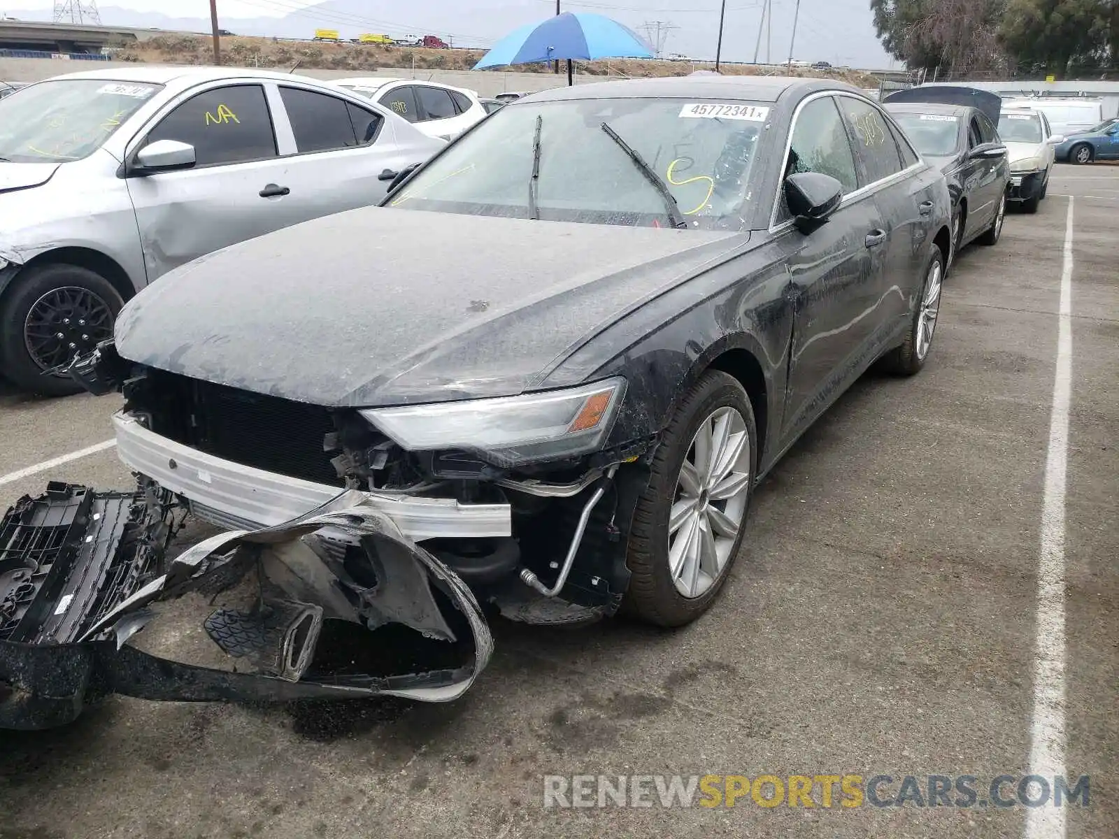 2 Photograph of a damaged car WAUD8AF29LN003587 AUDI A6 2020