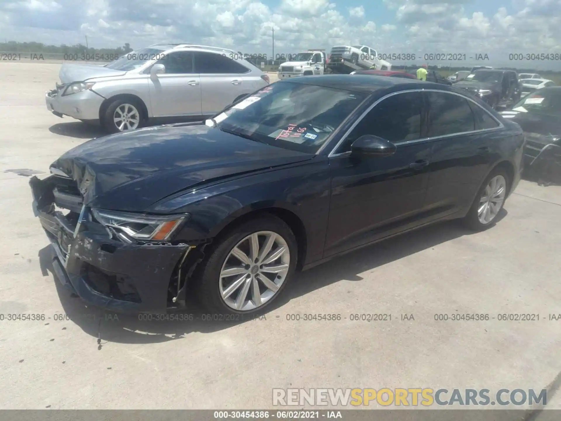 2 Photograph of a damaged car WAUE8AF21LN056532 AUDI A6 2020