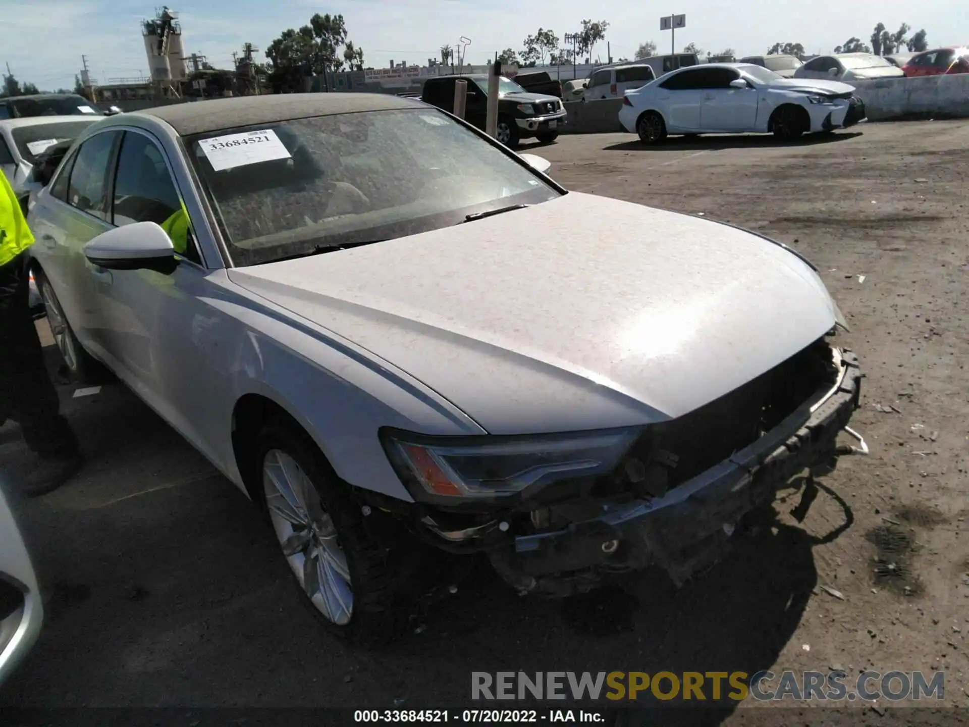 1 Photograph of a damaged car WAUE8AF28LN001723 AUDI A6 2020