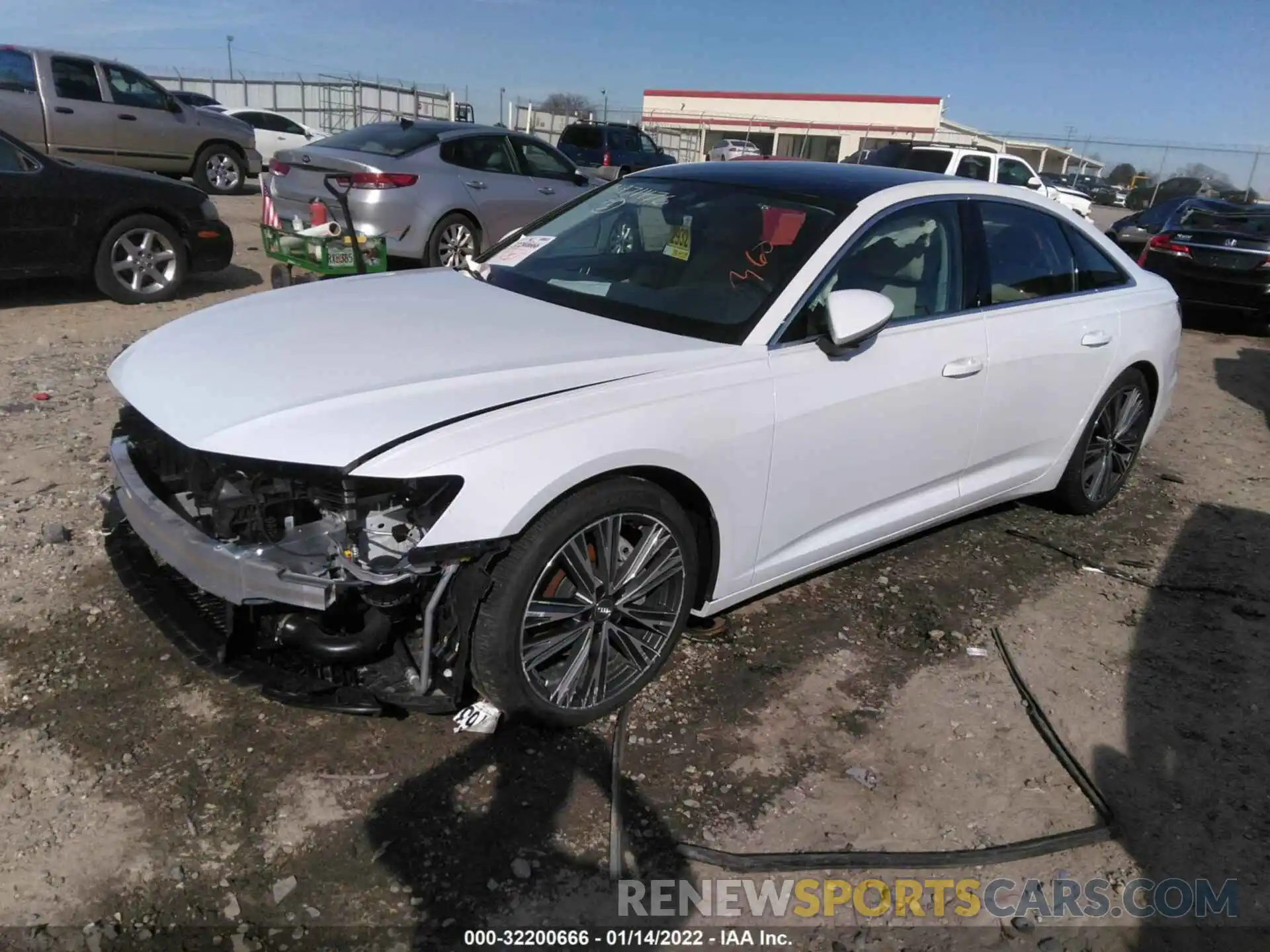 2 Photograph of a damaged car WAUE8AF28LN074901 AUDI A6 2020