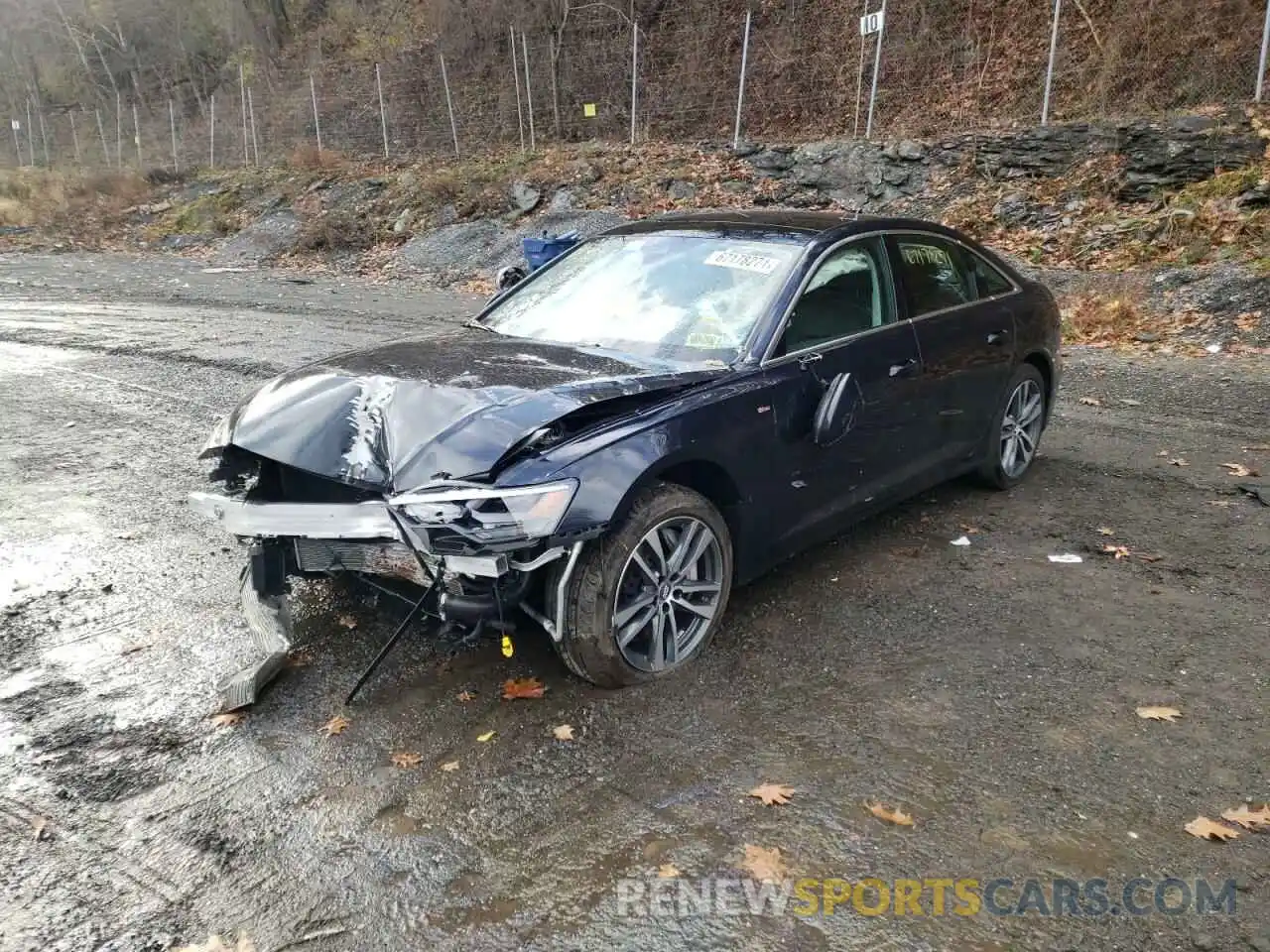 2 Photograph of a damaged car WAUK2AF23LN080836 AUDI A6 2020