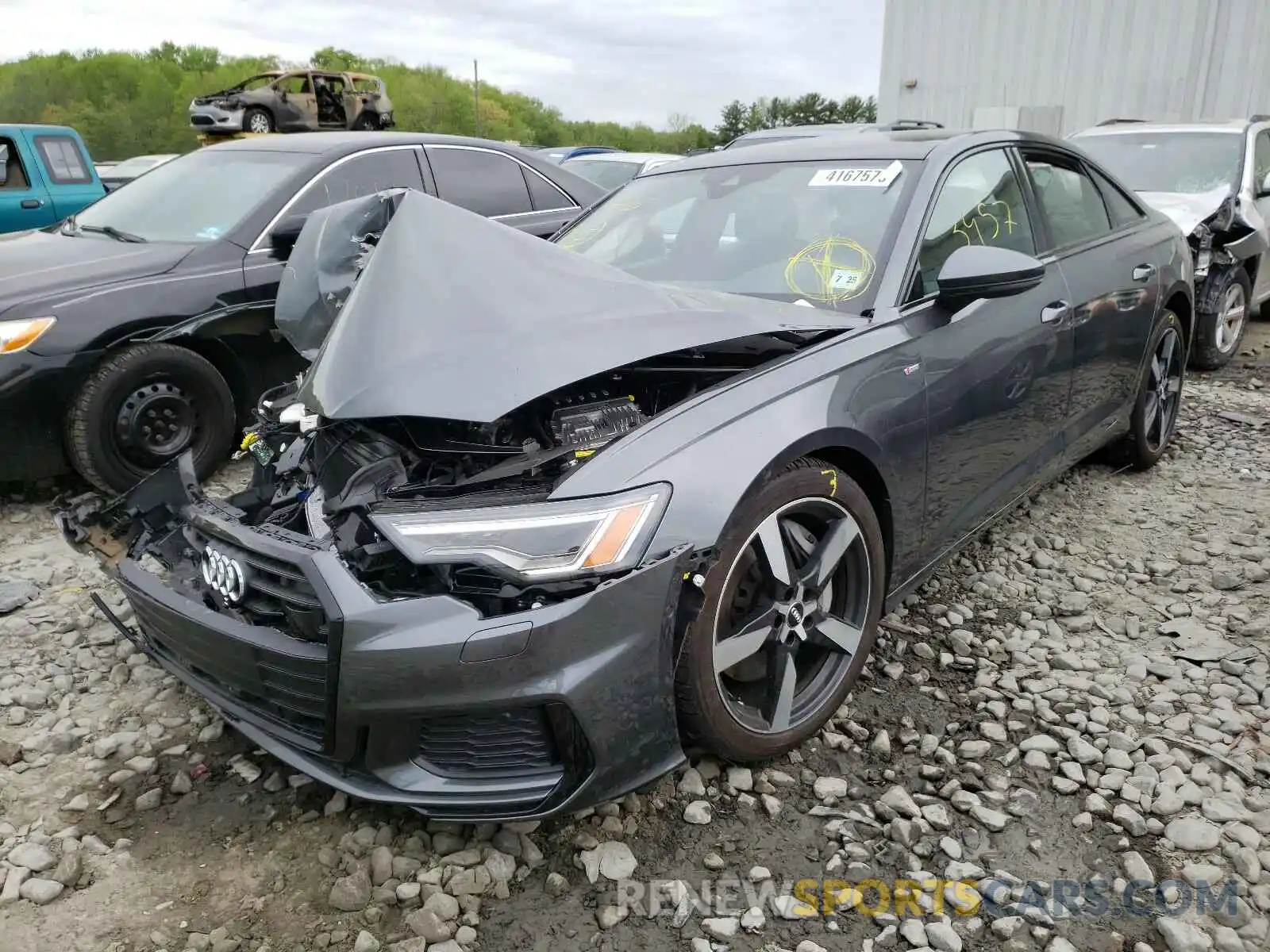 2 Photograph of a damaged car WAUL2AF23LN087189 AUDI A6 2020