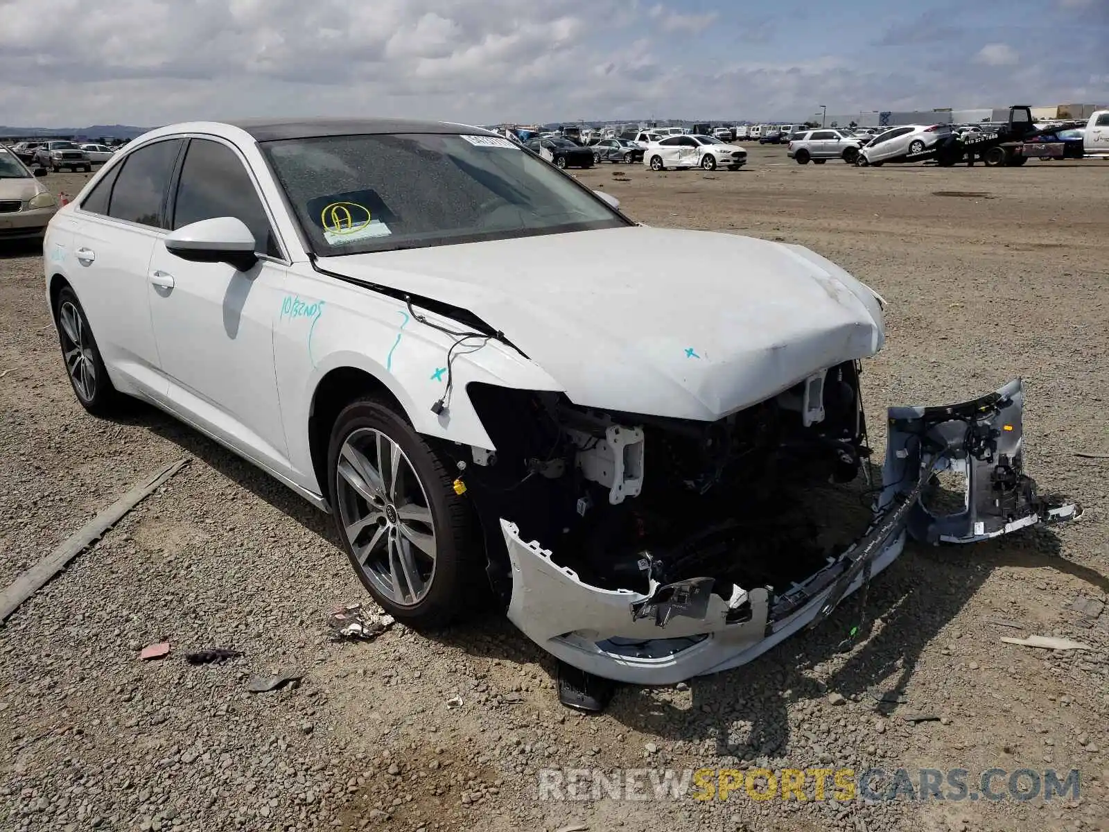 1 Photograph of a damaged car WAUD8AF21MN020773 AUDI A6 2021