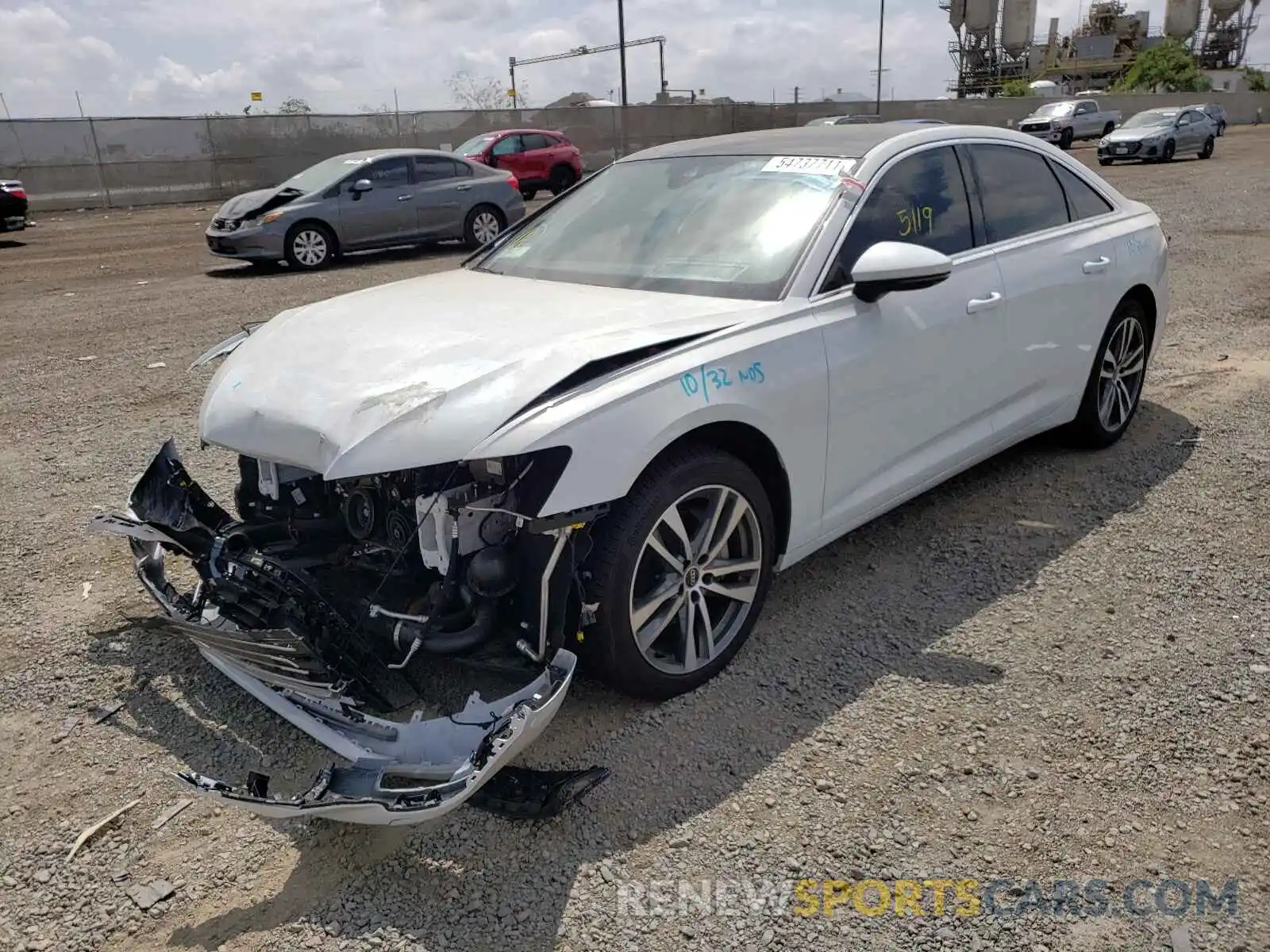 2 Photograph of a damaged car WAUD8AF21MN020773 AUDI A6 2021