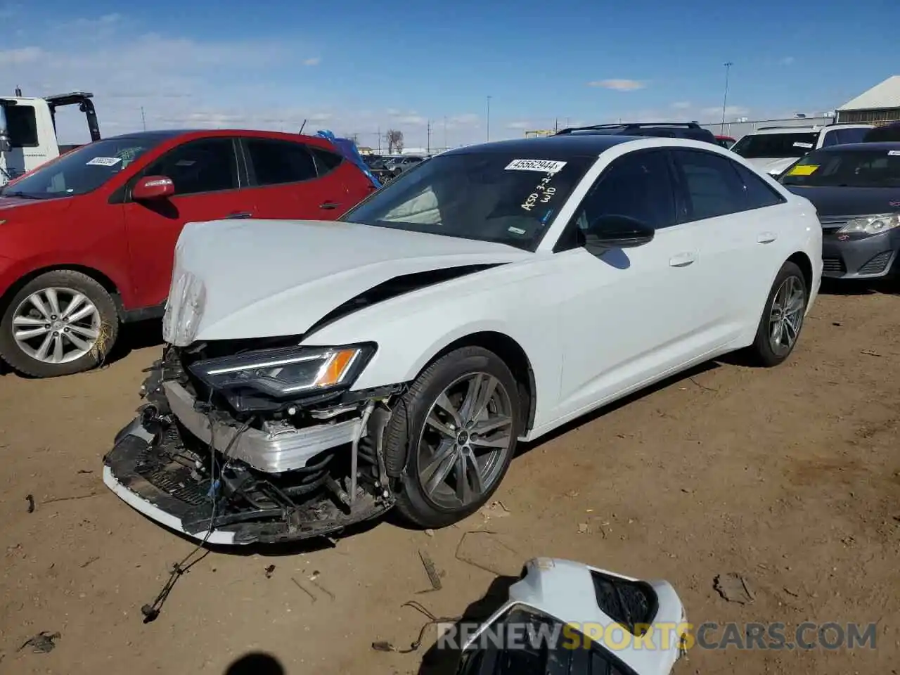 1 Photograph of a damaged car WAUE3AF21MN084072 AUDI A6 2021