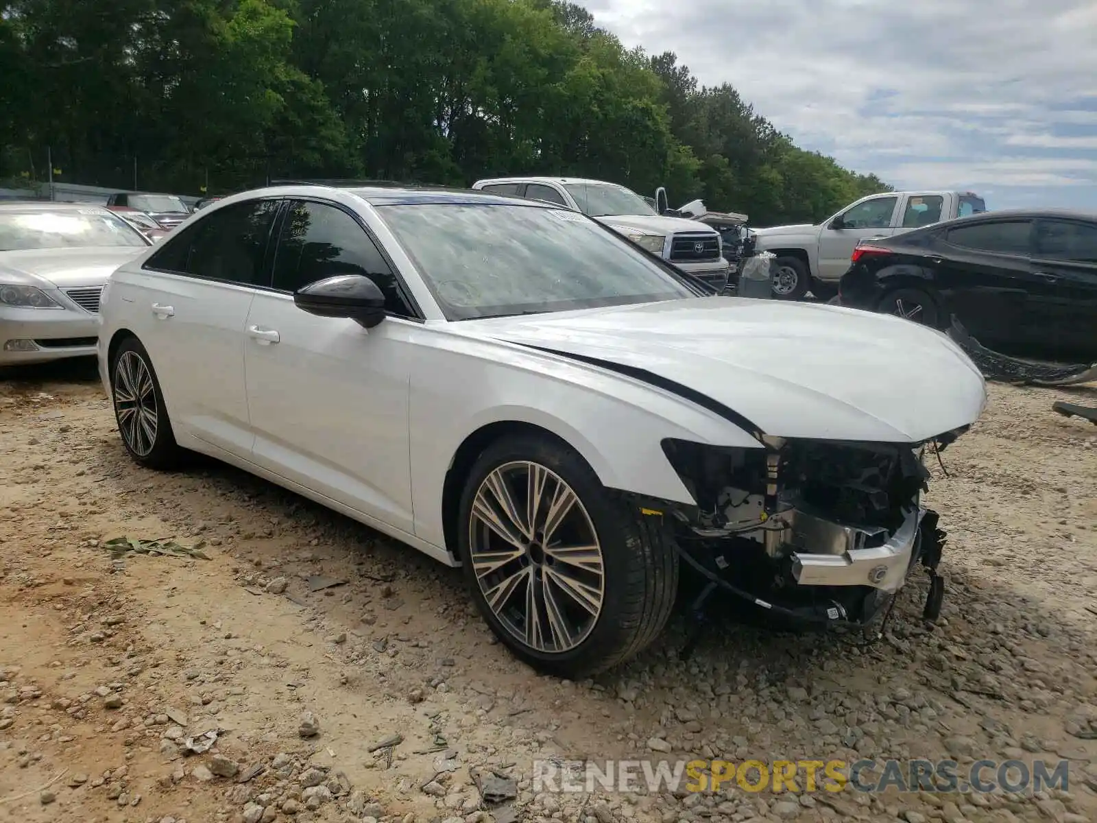 1 Photograph of a damaged car WAUE3AF23MN043653 AUDI A6 2021