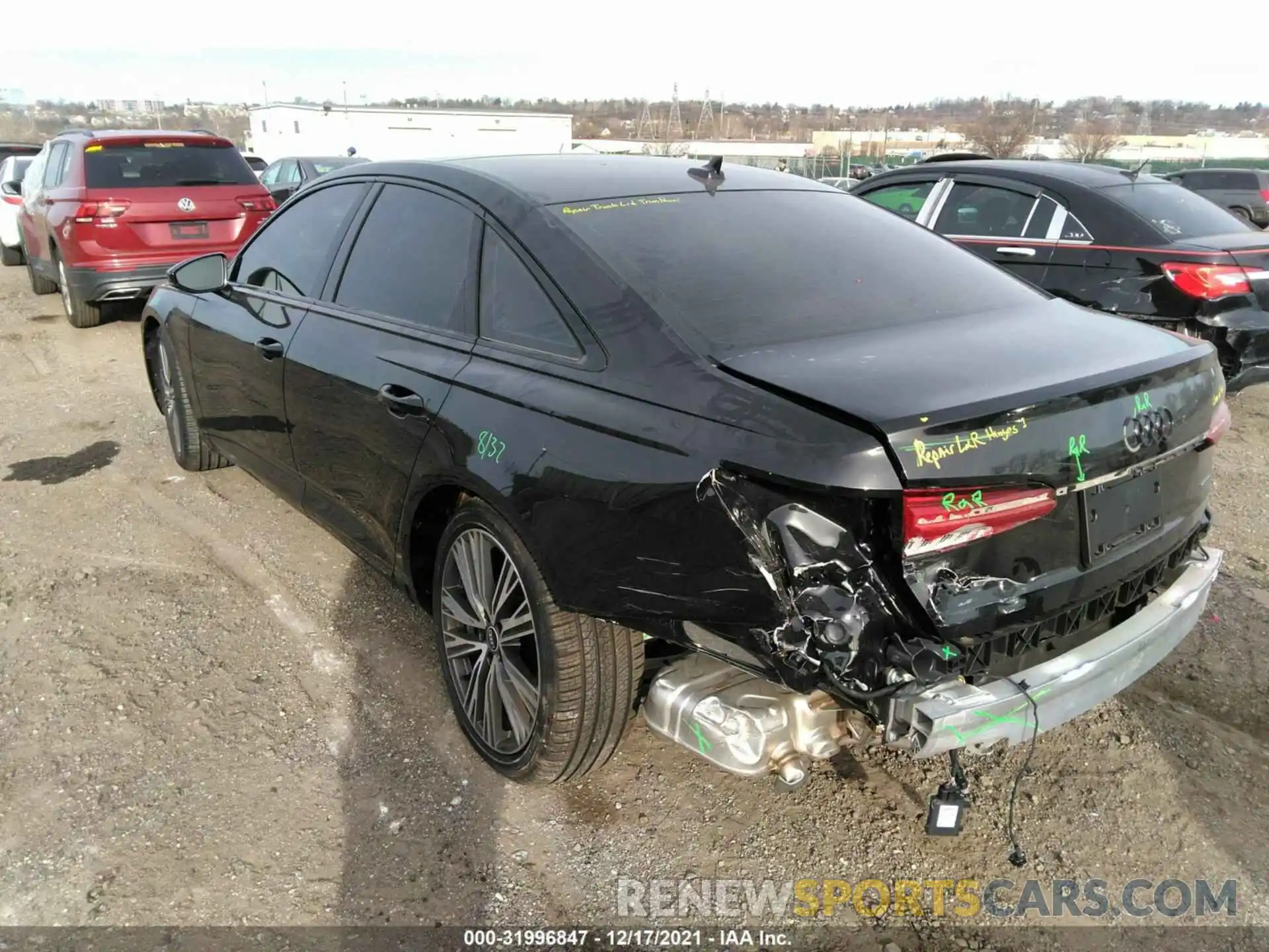 3 Фотография поврежденного автомобиля WAUE3AF23MN077995 AUDI A6 2021