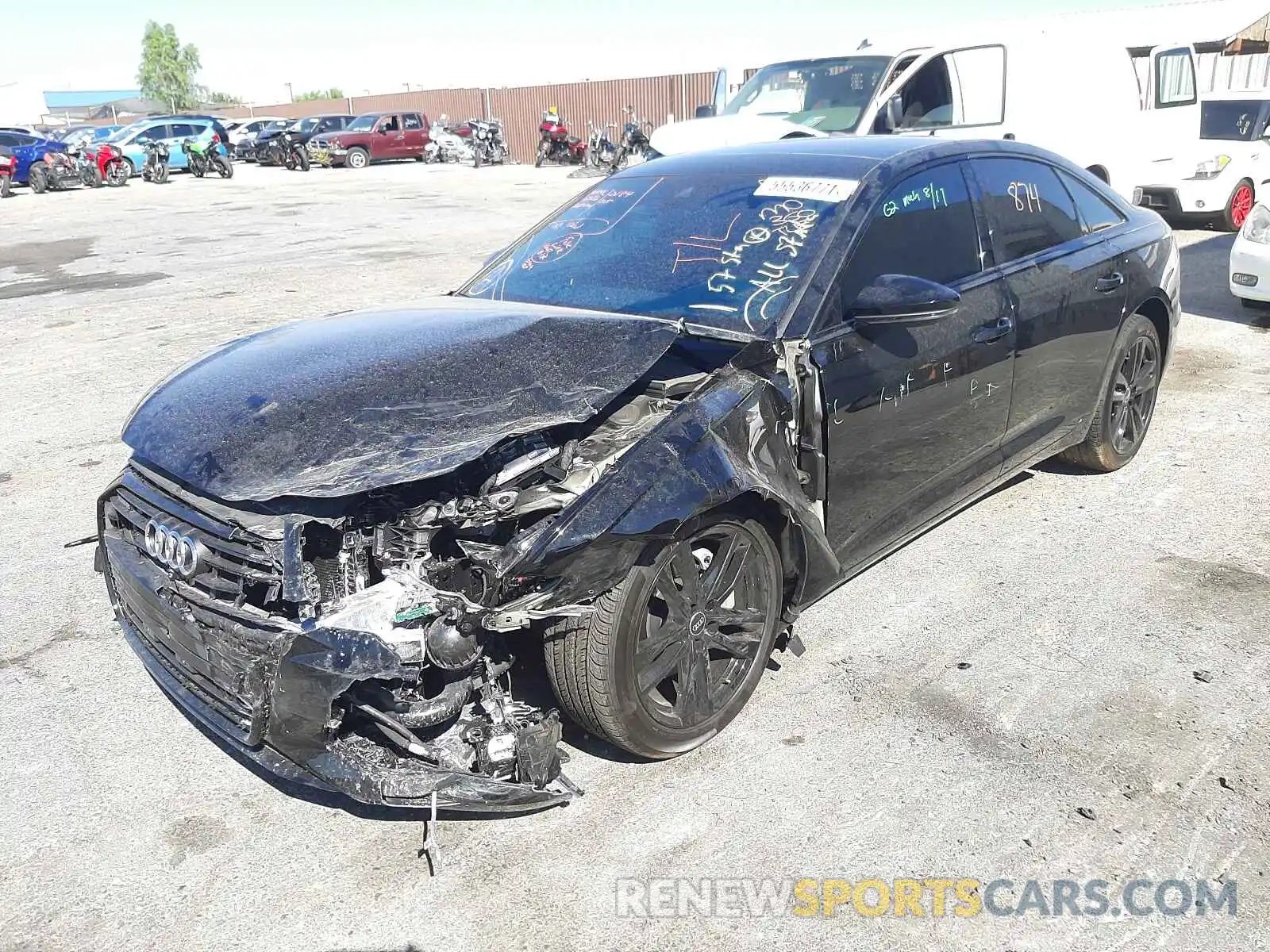 2 Photograph of a damaged car WAUE3AF24MN067704 AUDI A6 2021