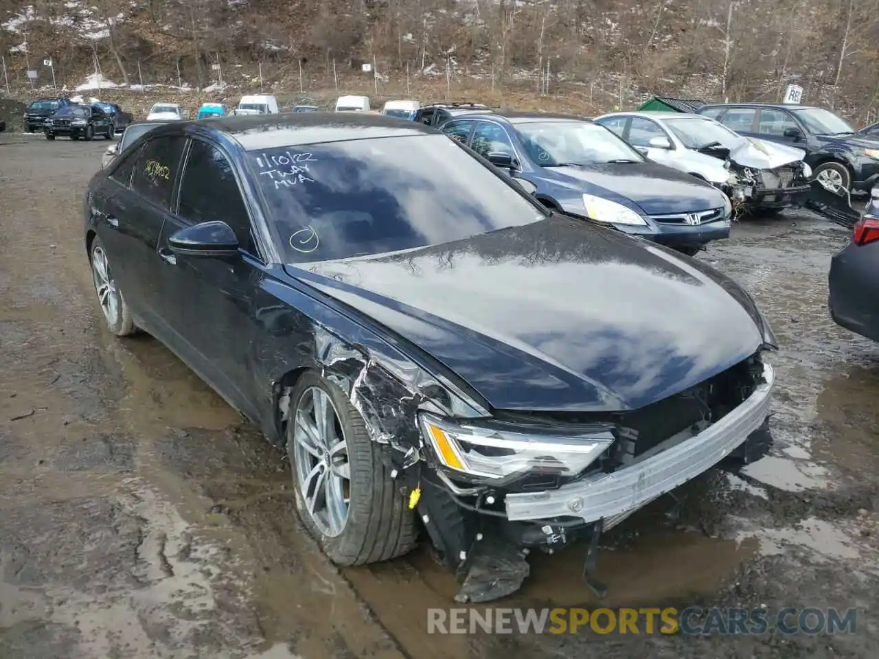 1 Photograph of a damaged car WAUE3AF26MN058227 AUDI A6 2021