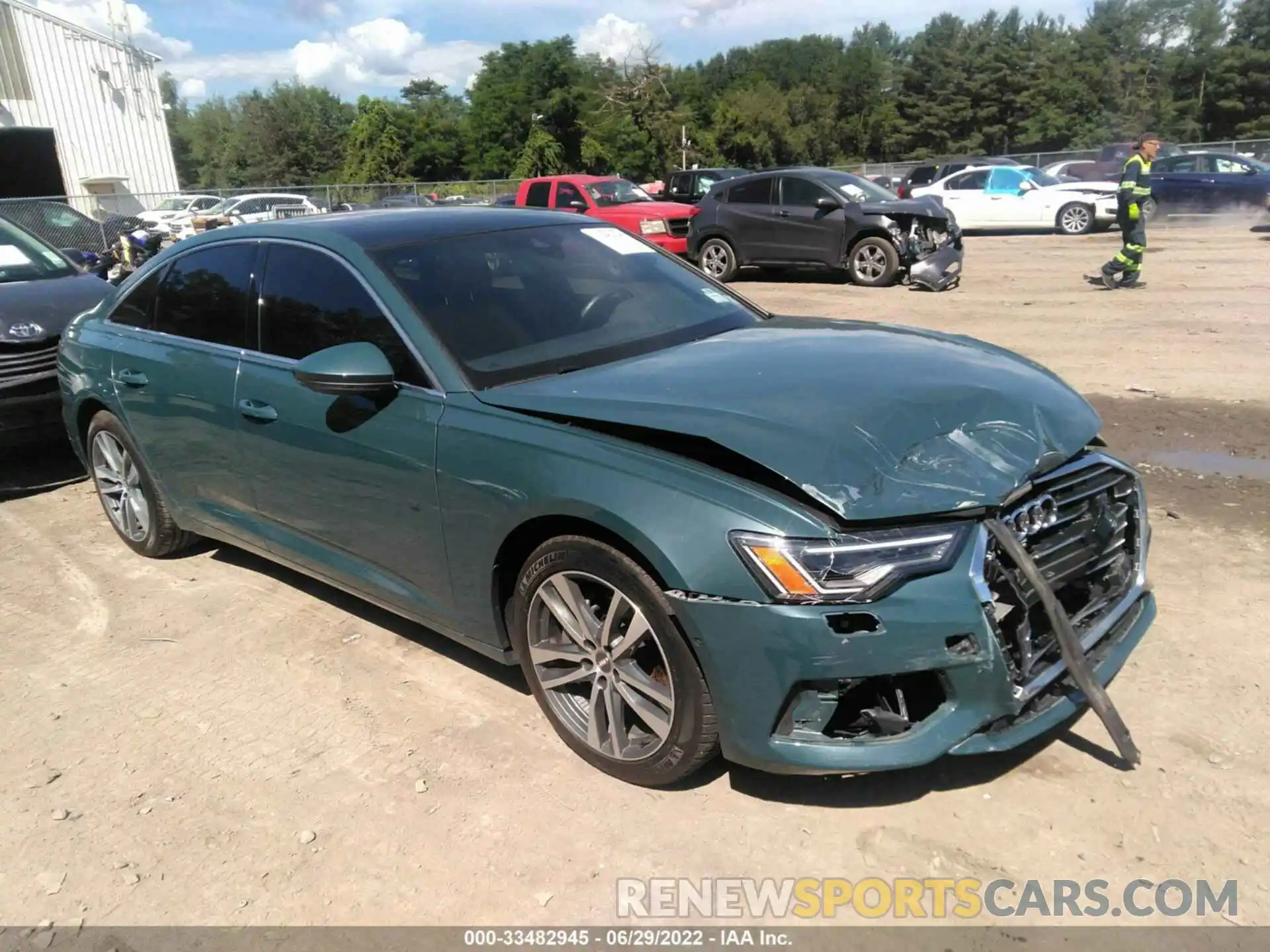 1 Photograph of a damaged car WAUE8AF23MN009004 AUDI A6 2021