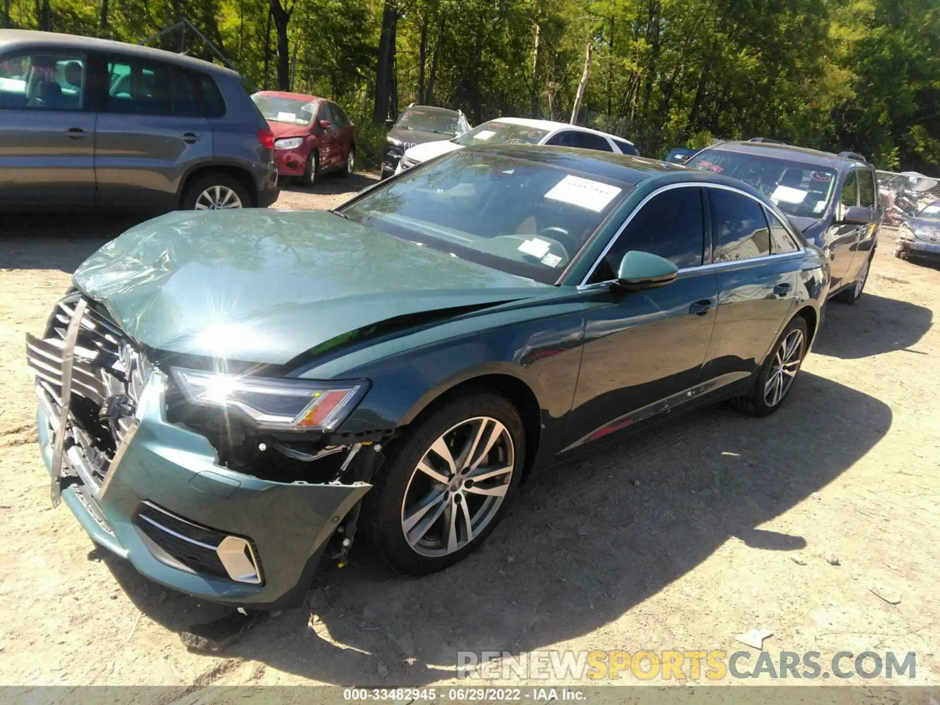 2 Photograph of a damaged car WAUE8AF23MN009004 AUDI A6 2021