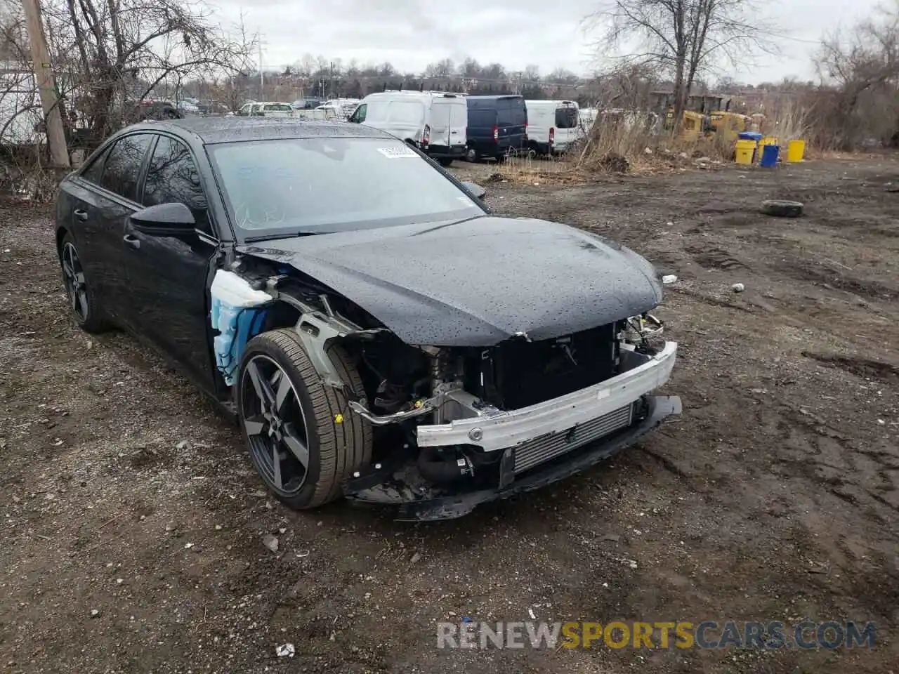 1 Photograph of a damaged car WAUK2AF24MN076067 AUDI A6 2021