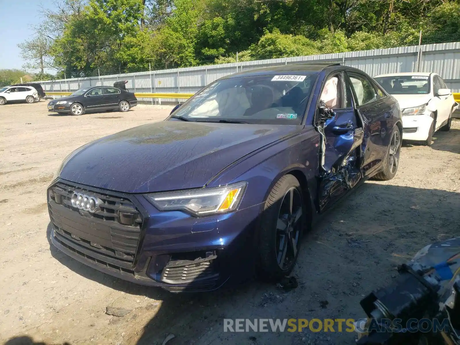 2 Photograph of a damaged car WAUL2AF2XMN019019 AUDI A6 2021