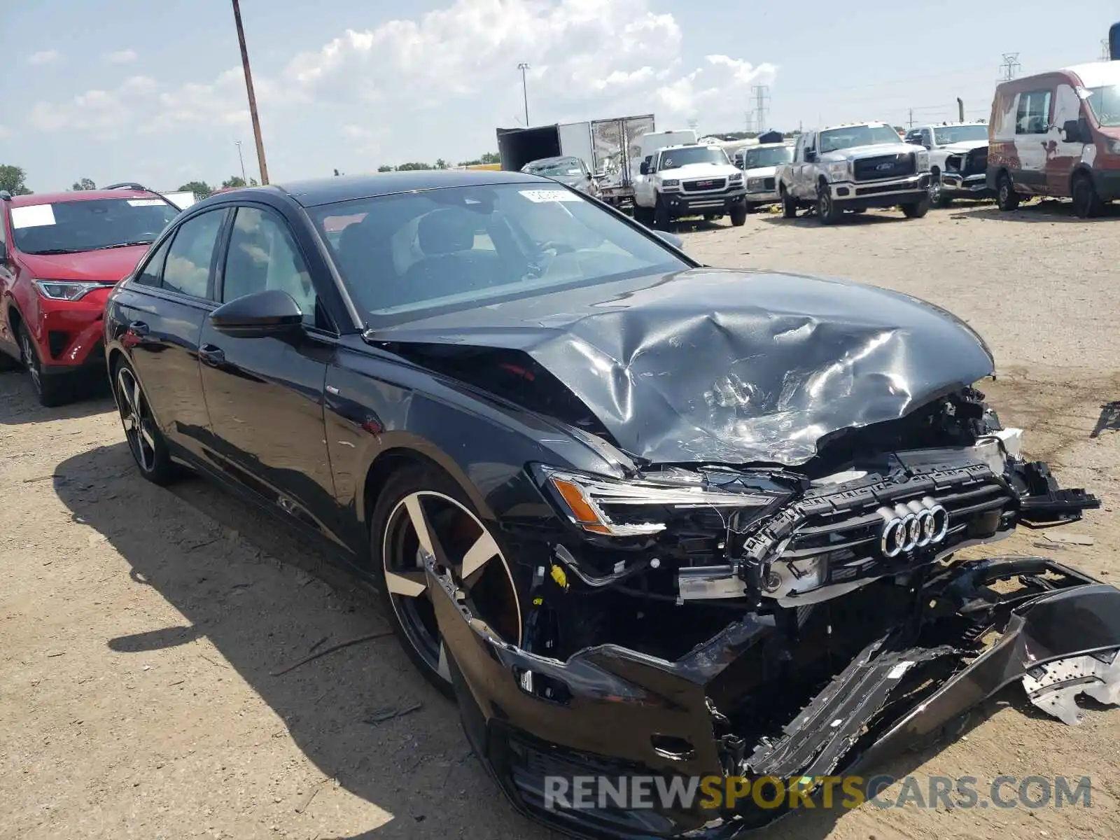 1 Photograph of a damaged car WAUL2AF2XMN039349 AUDI A6 2021