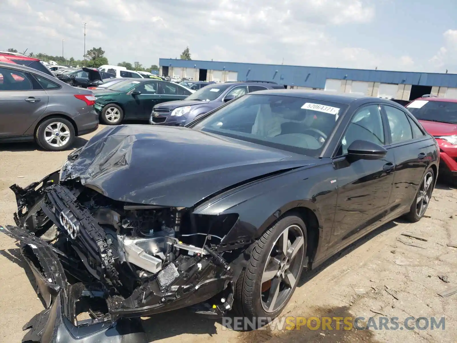 2 Photograph of a damaged car WAUL2AF2XMN039349 AUDI A6 2021