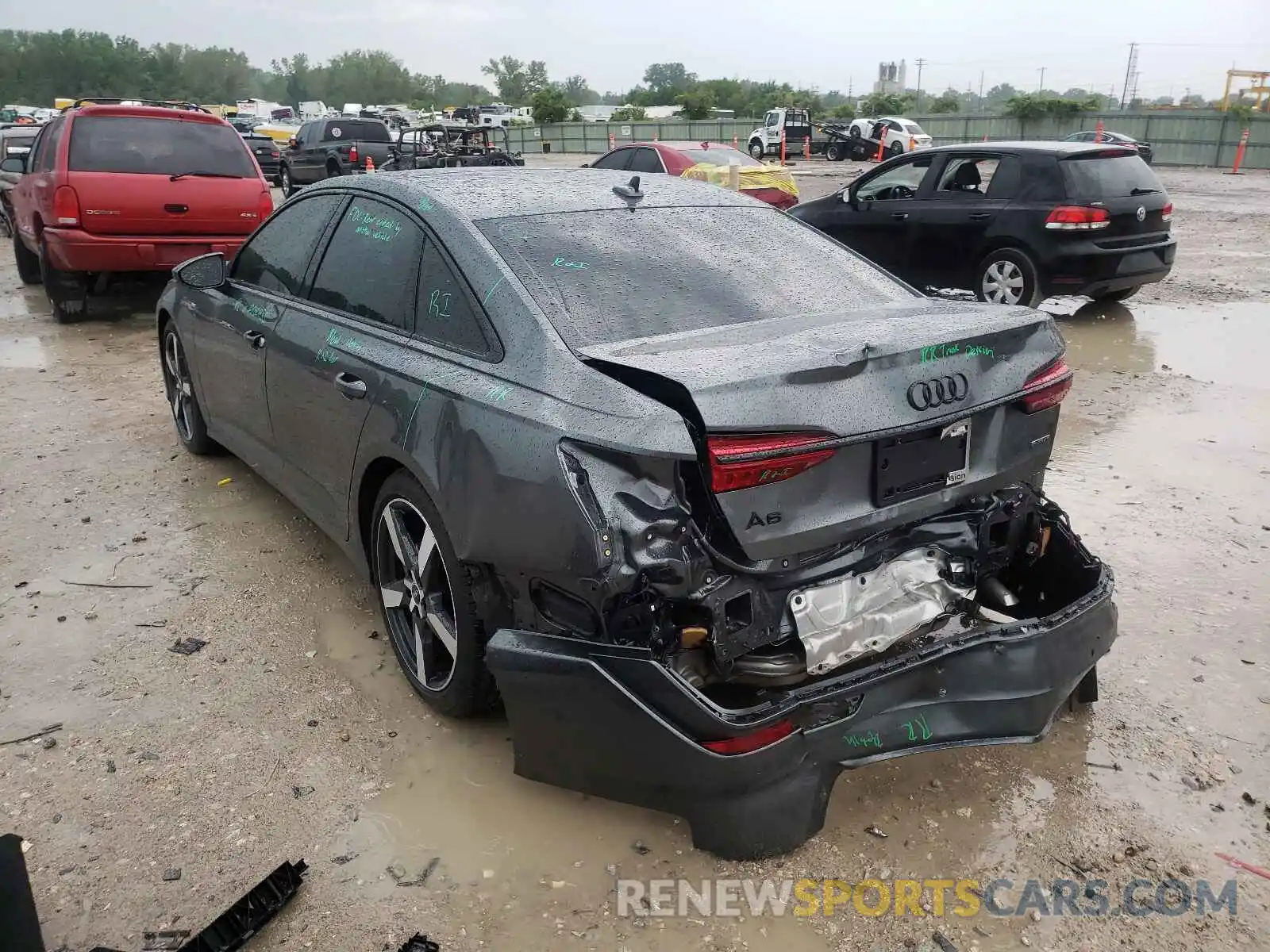 3 Photograph of a damaged car WAUM2AF21MN059901 AUDI A6 2021