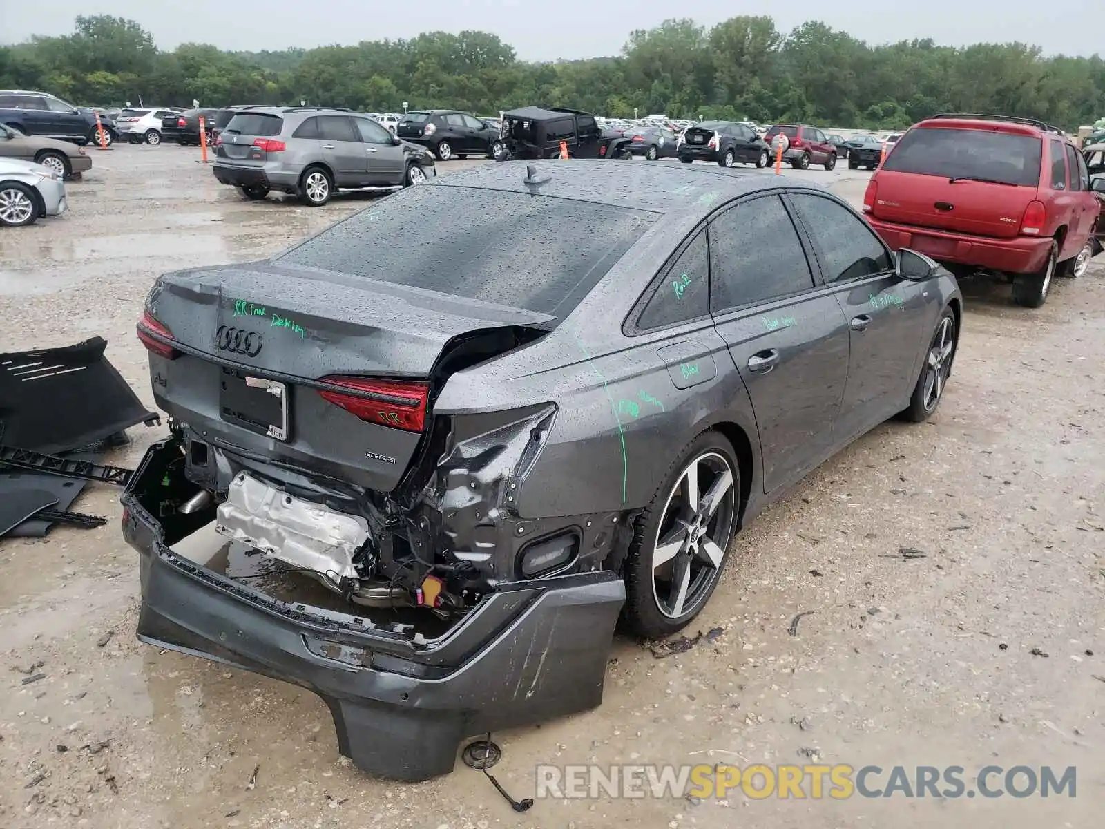 4 Photograph of a damaged car WAUM2AF21MN059901 AUDI A6 2021