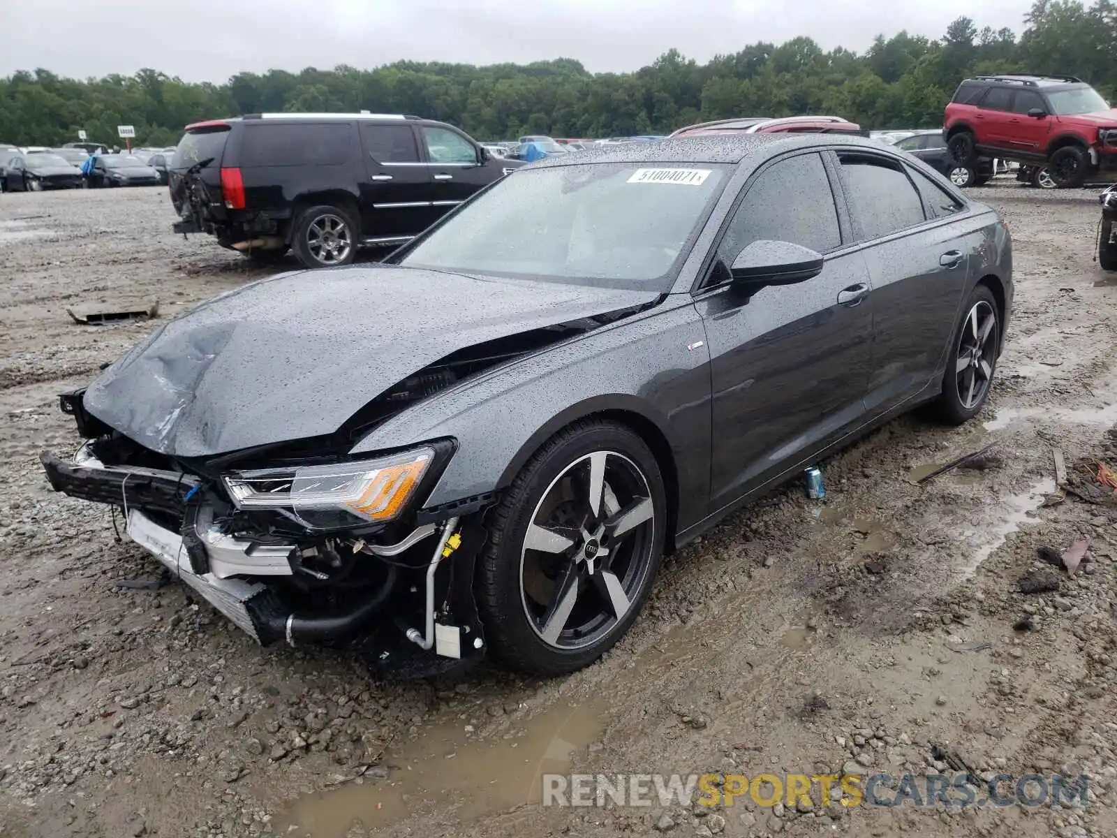 2 Photograph of a damaged car WAUM2AF29MN044840 AUDI A6 2021