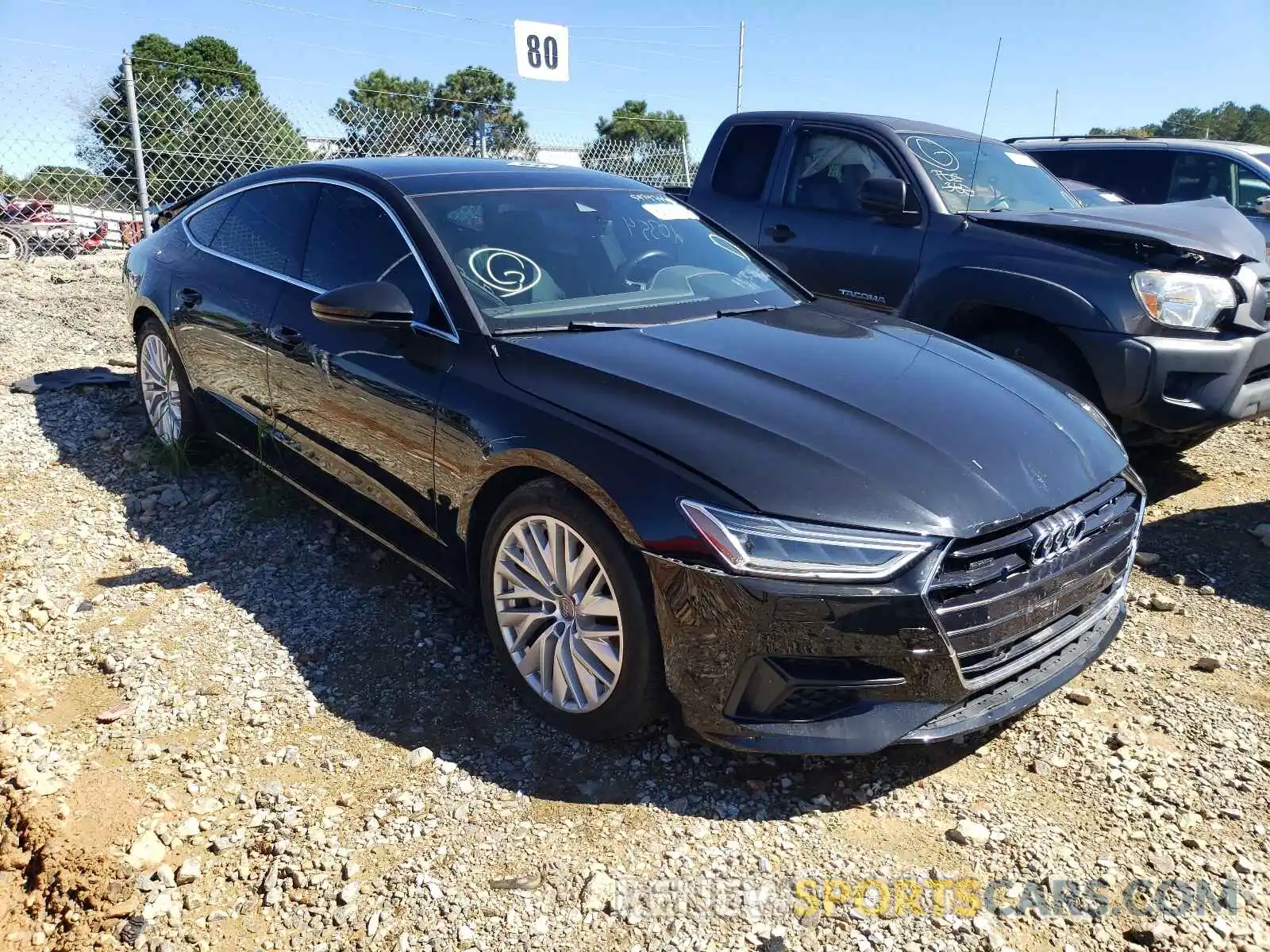 1 Photograph of a damaged car WAUP2AF2XKN029886 AUDI A7 2019