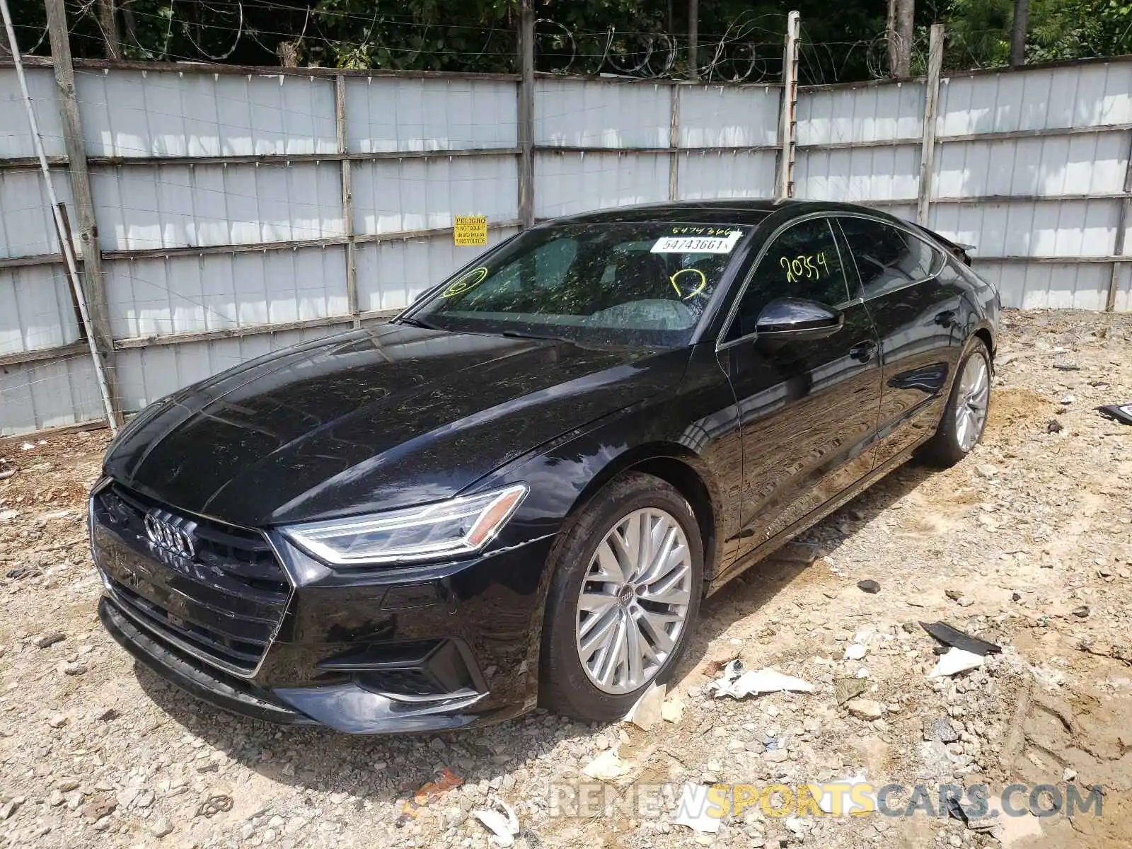 2 Photograph of a damaged car WAUP2AF2XKN029886 AUDI A7 2019