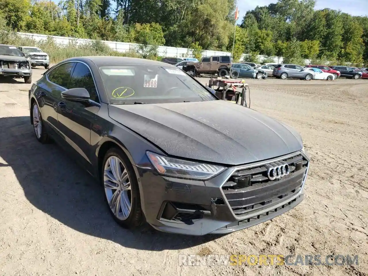 1 Photograph of a damaged car WAUR2AF23KN096208 AUDI A7 2019