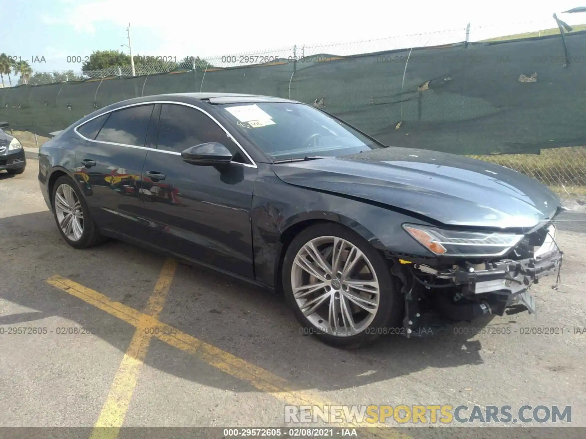 1 Photograph of a damaged car WAUR2AF26KN123045 AUDI A7 2019