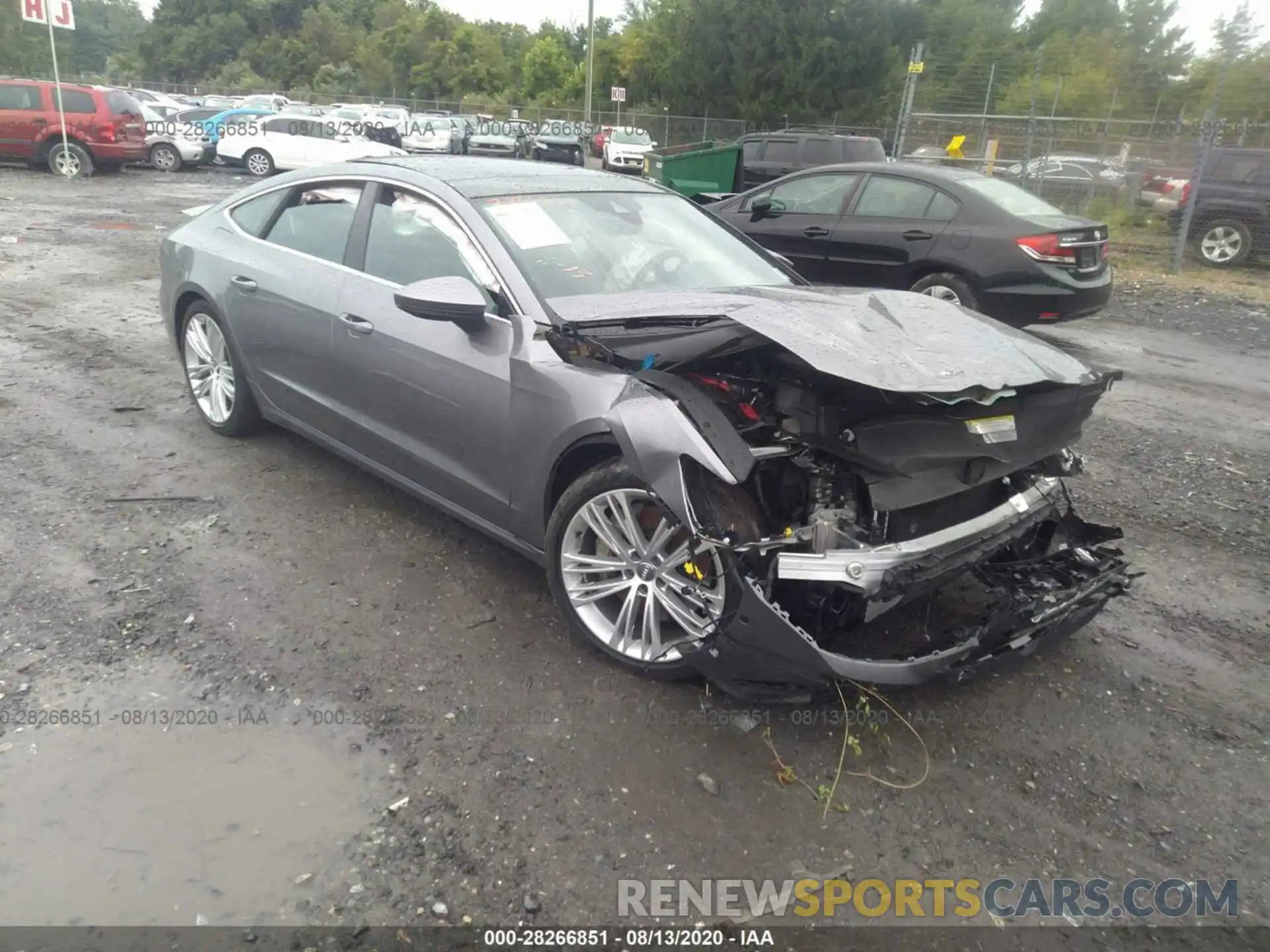 1 Photograph of a damaged car WAUR2AF29KN126604 AUDI A7 2019