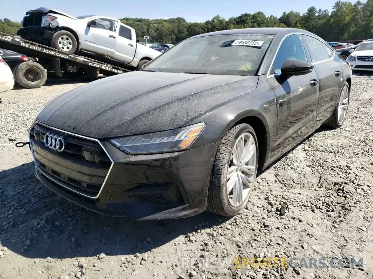 2 Photograph of a damaged car WAUS2AF21KN126386 AUDI A7 2019