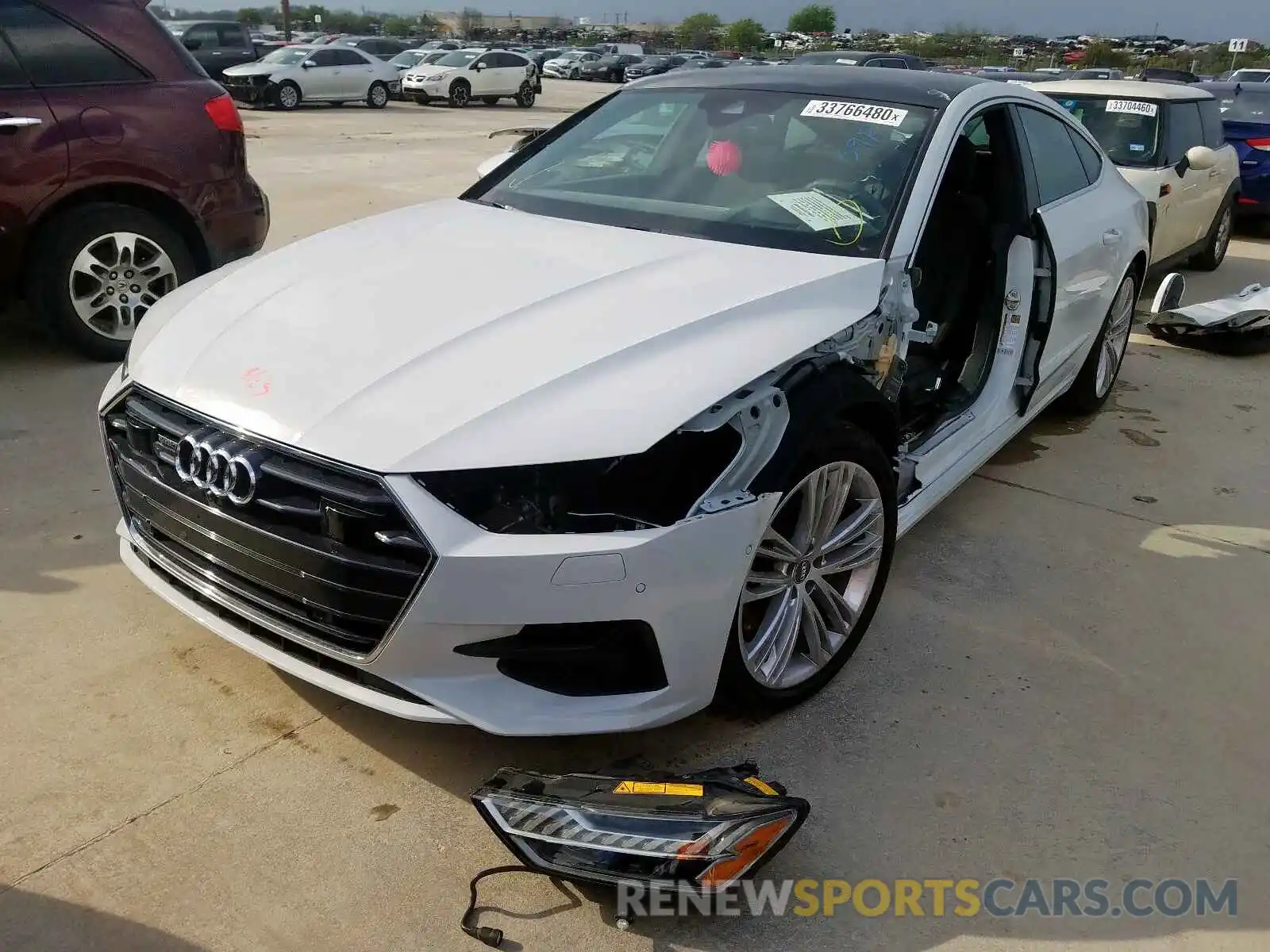 2 Photograph of a damaged car WAUS2AF27KN064489 AUDI A7 2019