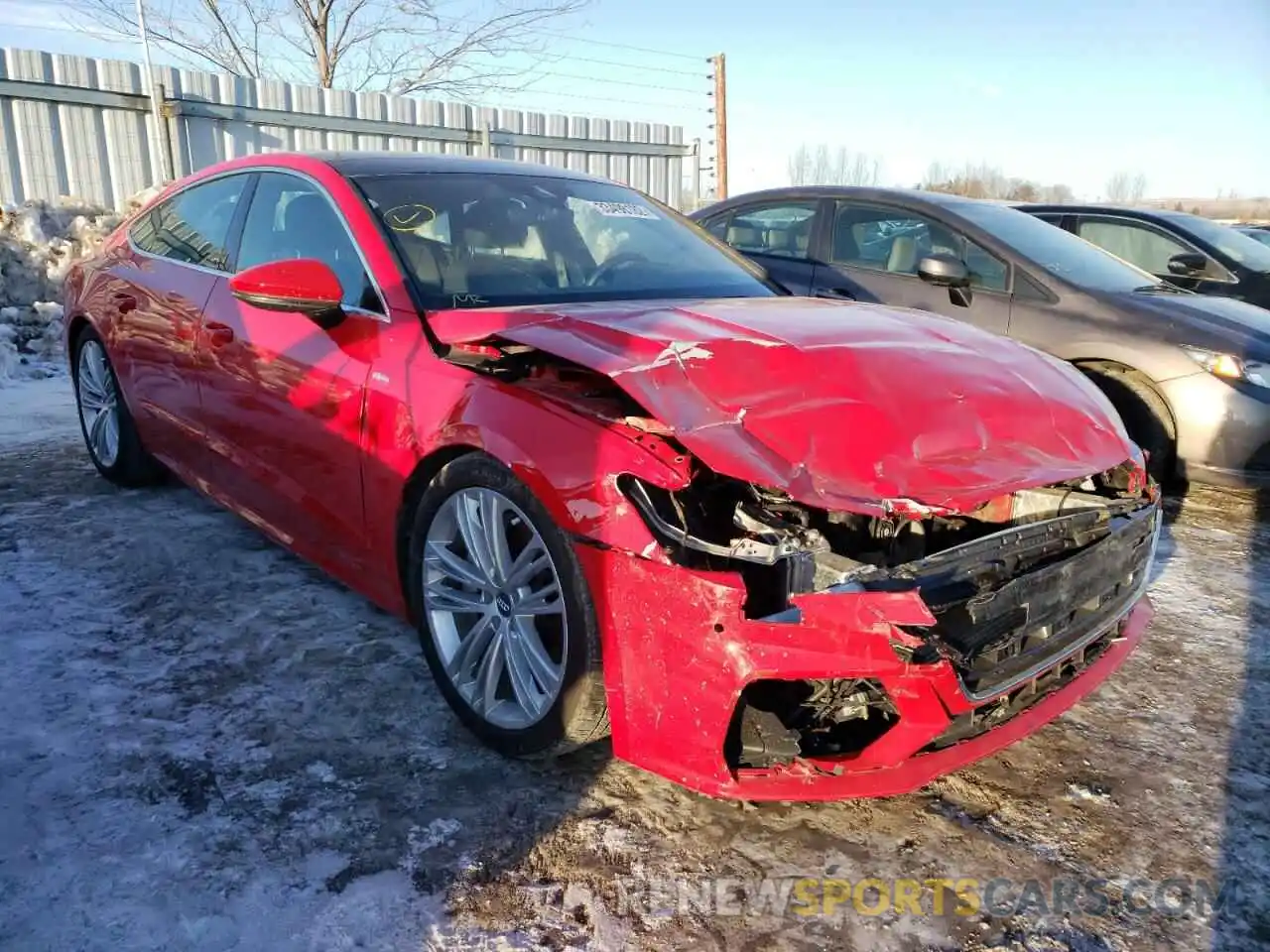 1 Photograph of a damaged car WAUT2AF24KN097597 AUDI A7 2019