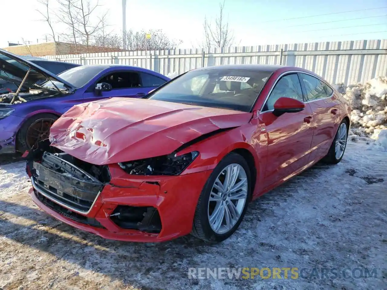 2 Photograph of a damaged car WAUT2AF24KN097597 AUDI A7 2019