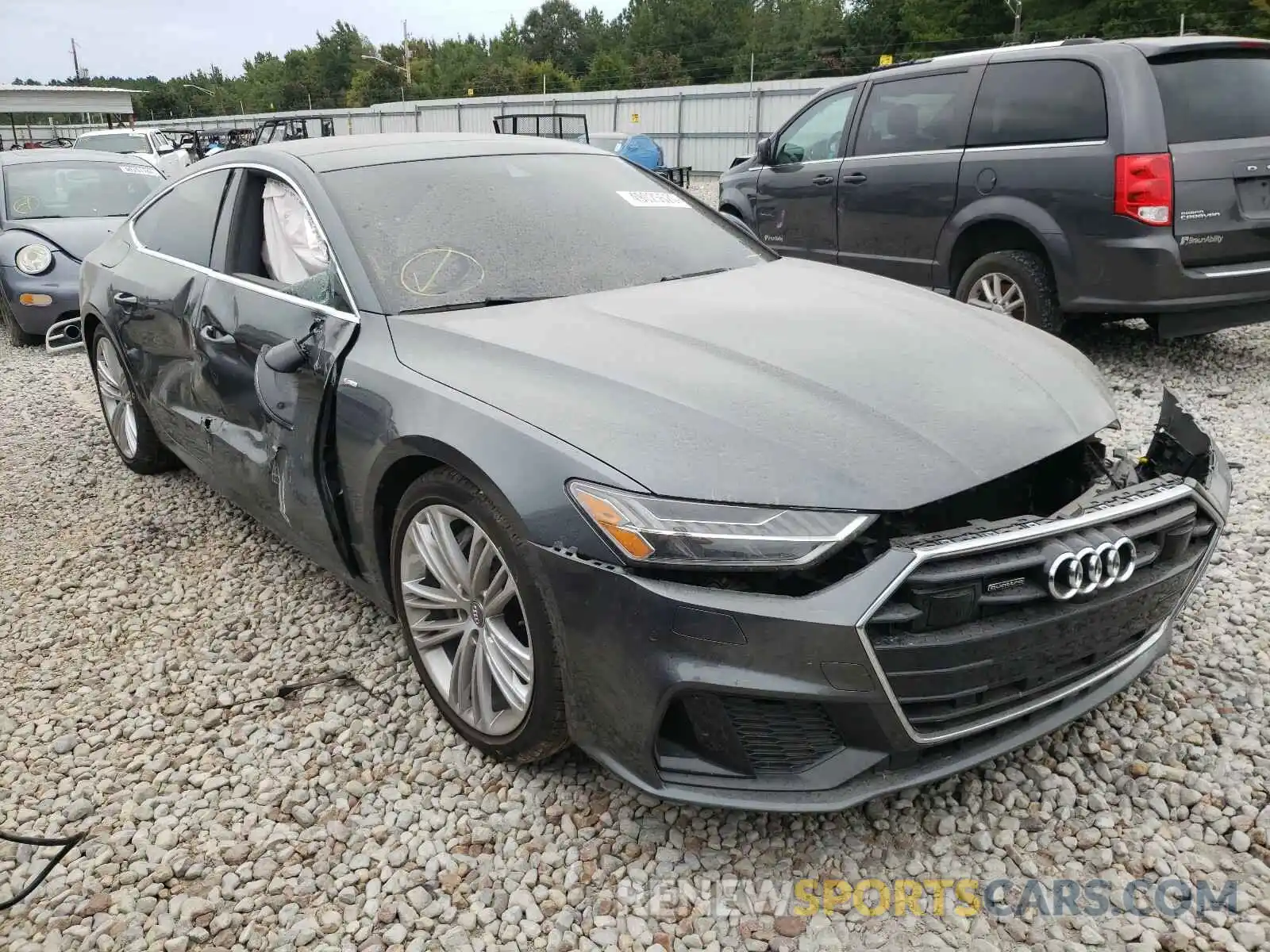 1 Photograph of a damaged car WAUU2AF22KN127653 AUDI A7 2019