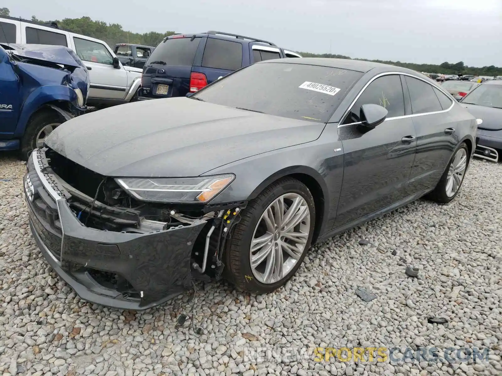 2 Photograph of a damaged car WAUU2AF22KN127653 AUDI A7 2019