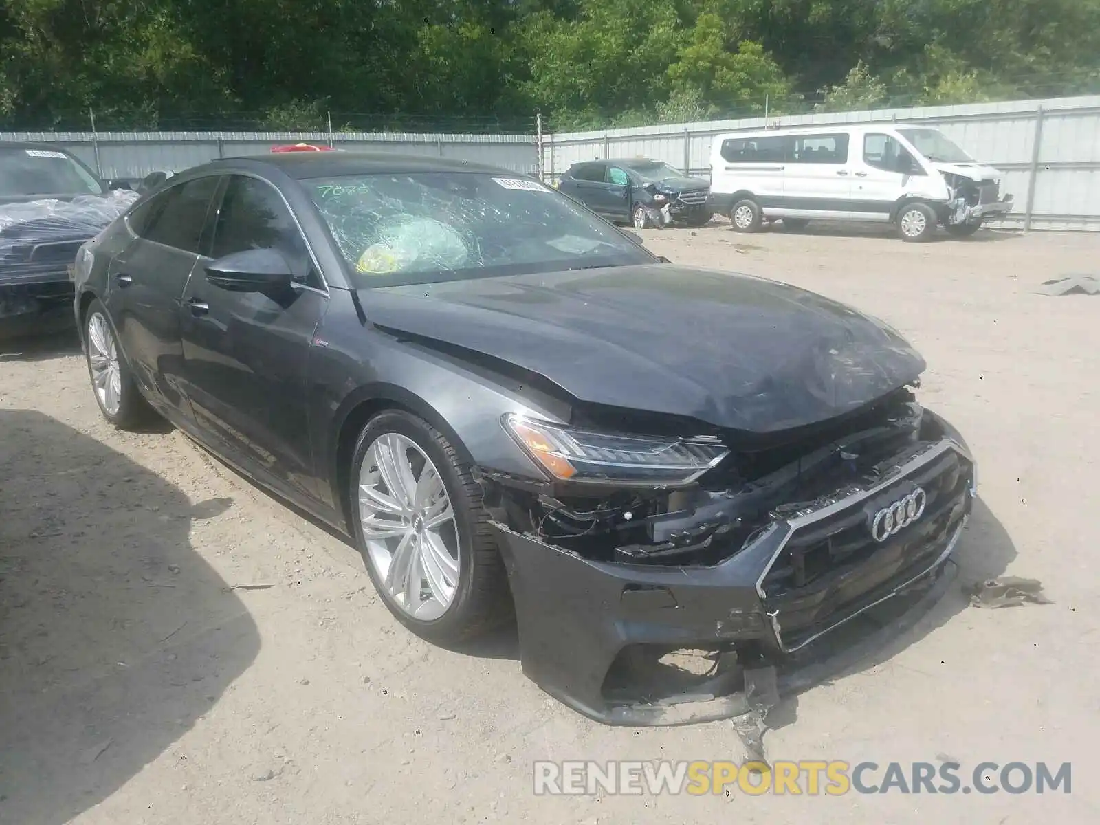 1 Photograph of a damaged car WAUU2AF24KN018725 AUDI A7 2019