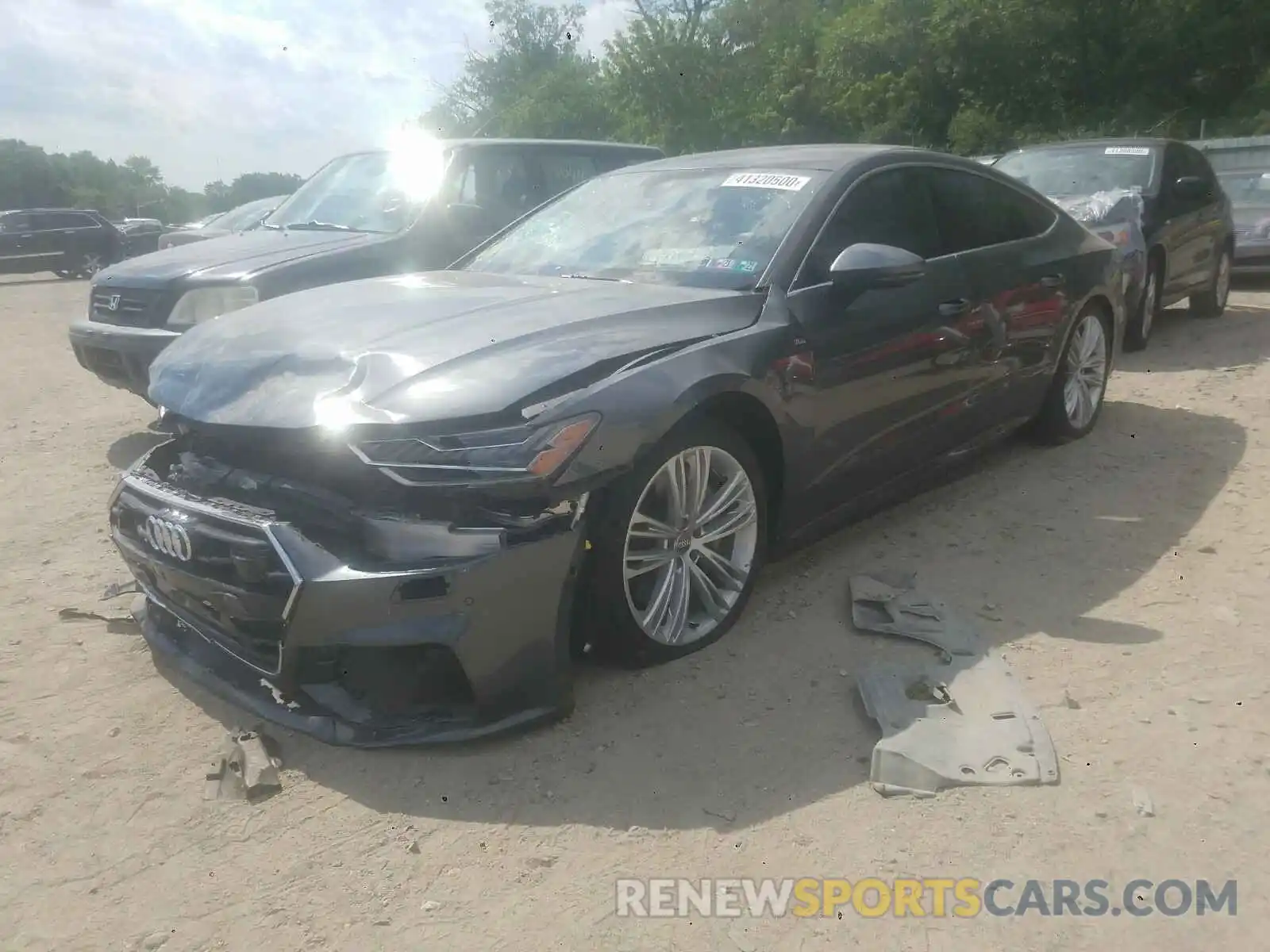 2 Photograph of a damaged car WAUU2AF24KN018725 AUDI A7 2019