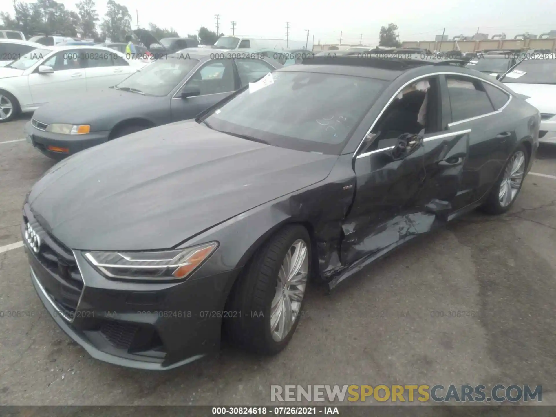 2 Photograph of a damaged car WAUU2AF26KN021142 AUDI A7 2019