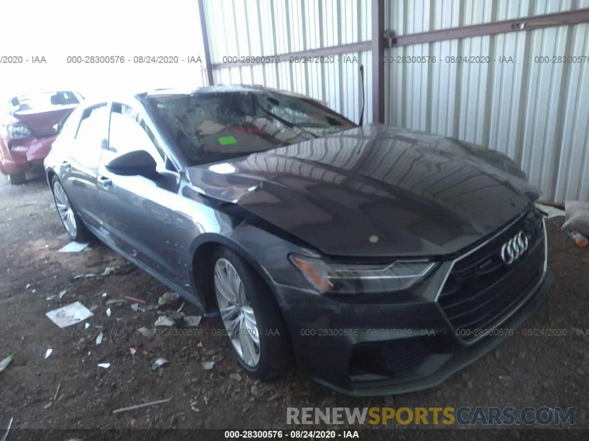 1 Photograph of a damaged car WAUU2AF27KN058653 AUDI A7 2019