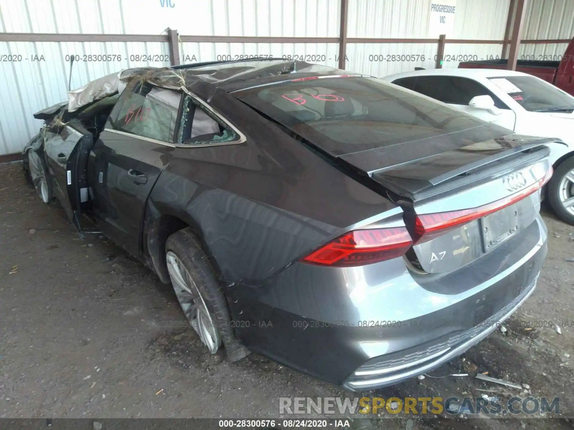 3 Photograph of a damaged car WAUU2AF27KN058653 AUDI A7 2019