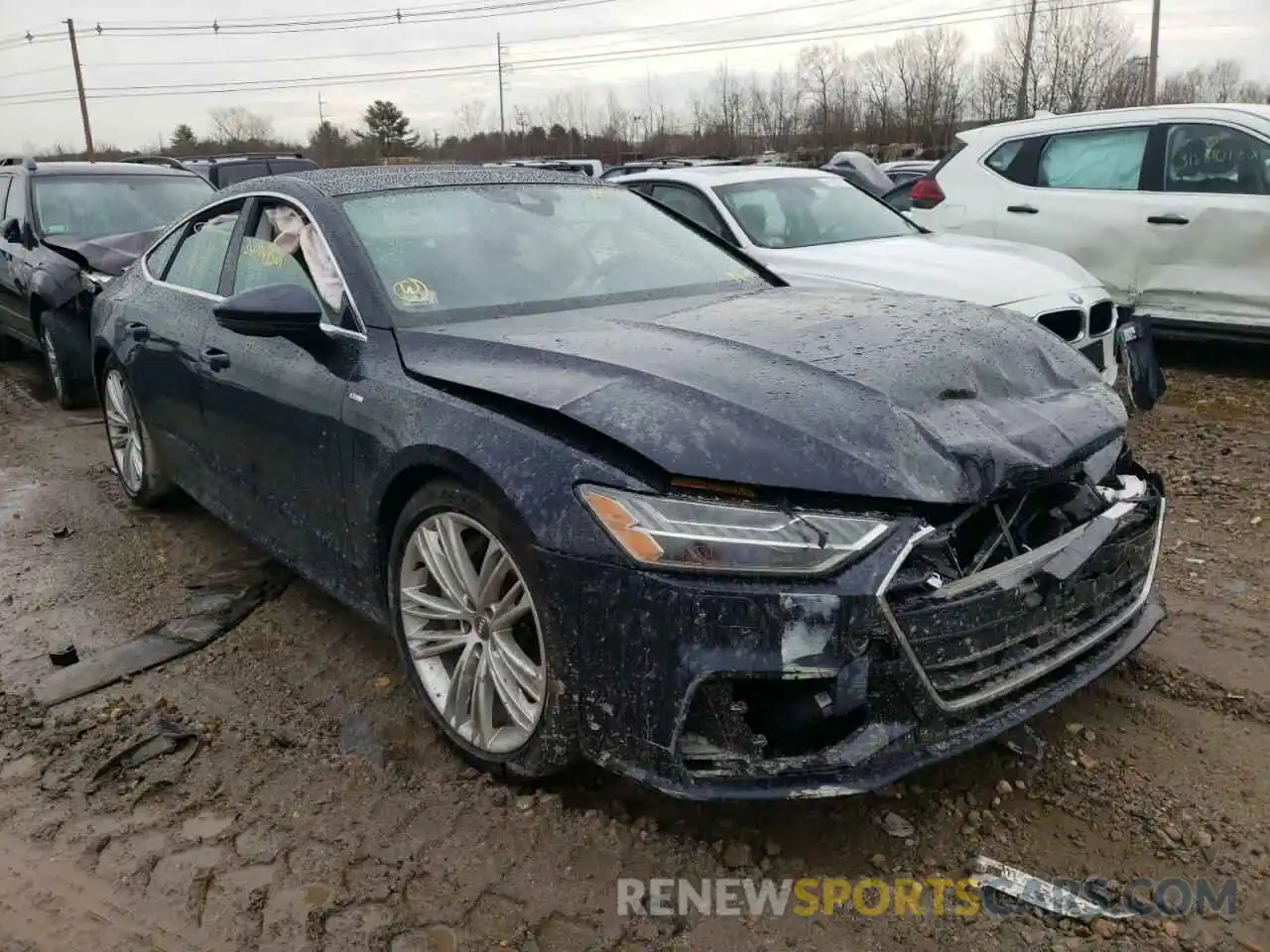 1 Photograph of a damaged car WAUV2AF21KN105180 AUDI A7 2019