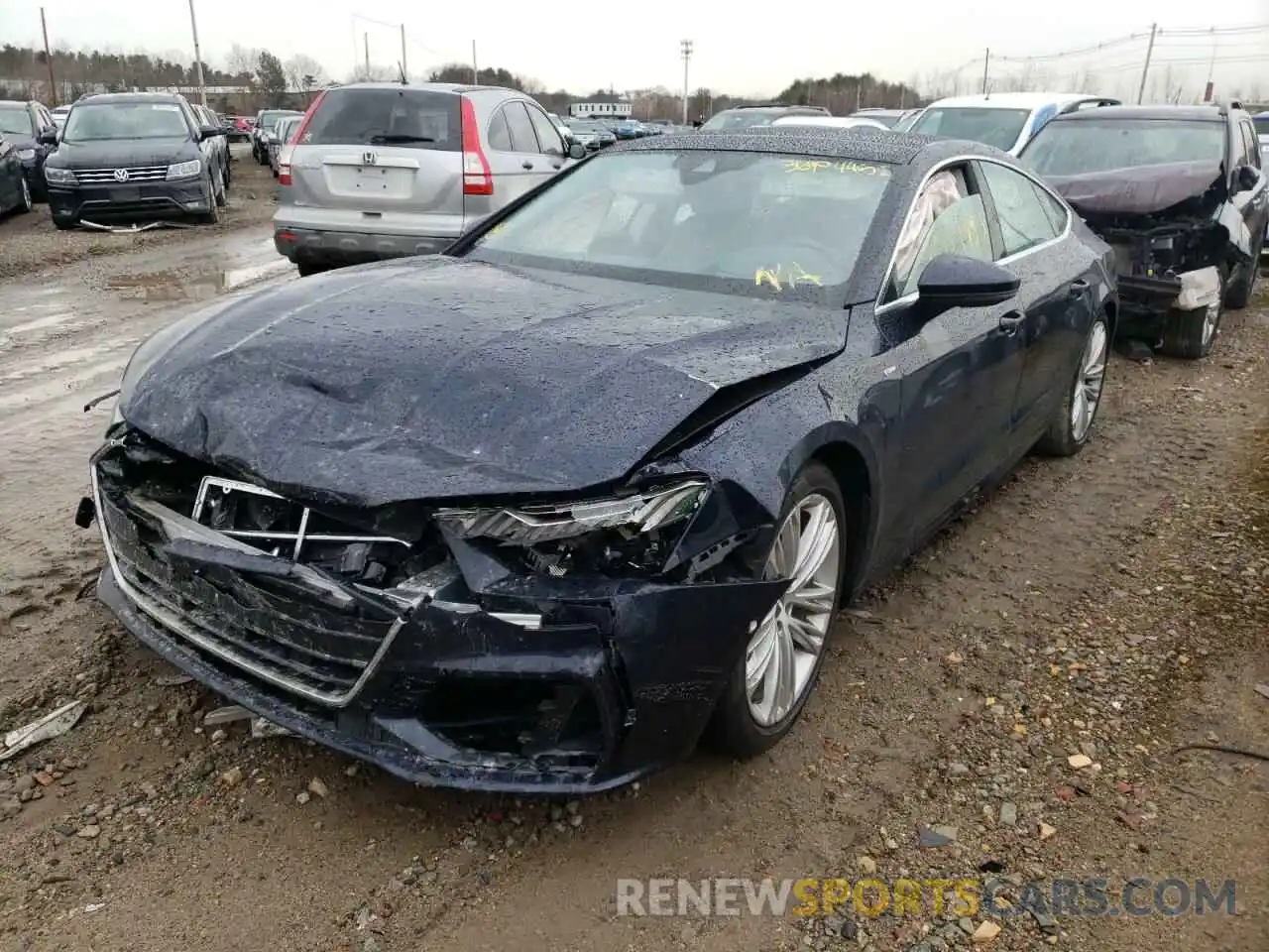 2 Photograph of a damaged car WAUV2AF21KN105180 AUDI A7 2019