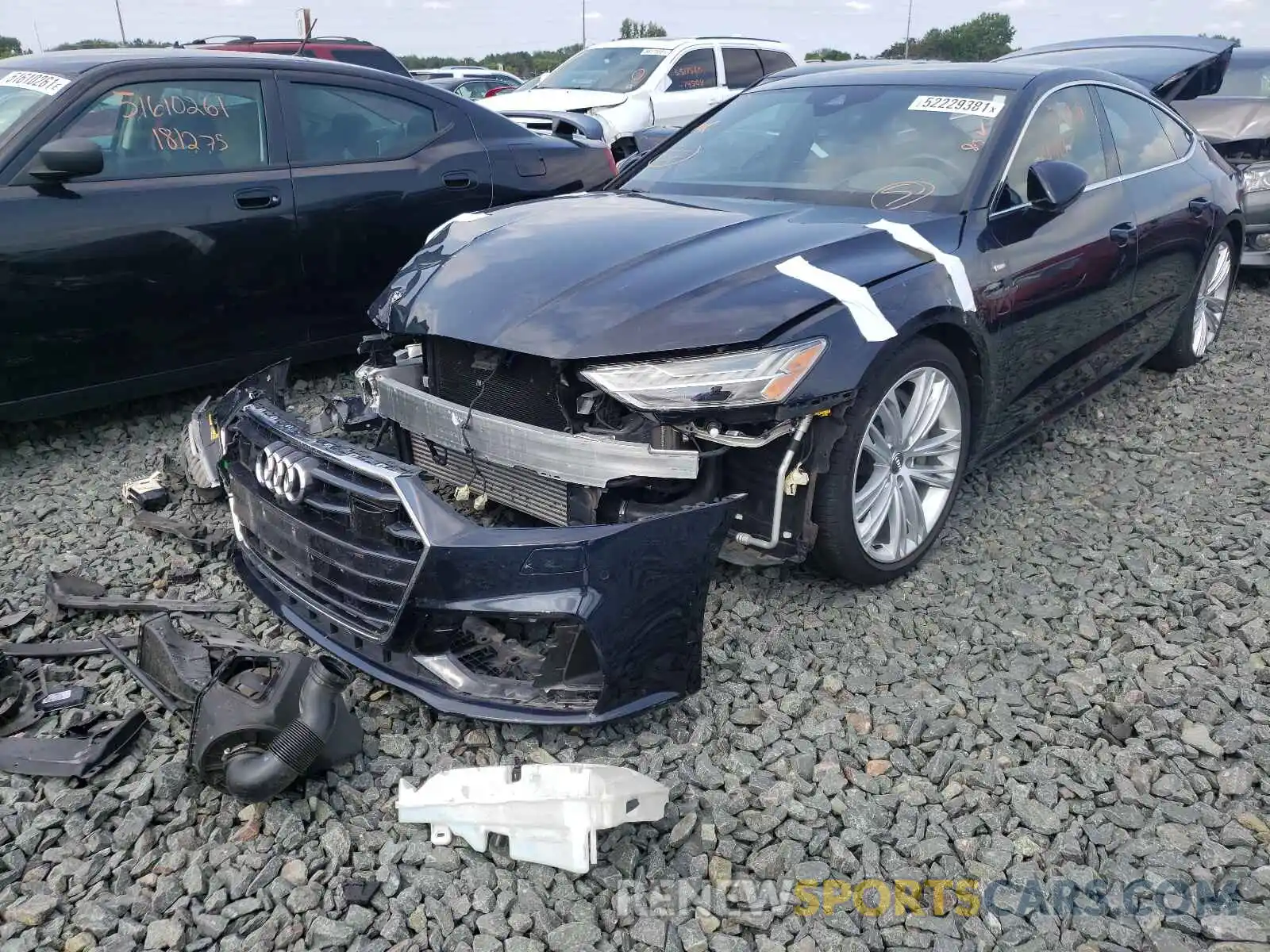 2 Photograph of a damaged car WAUV2AF22KN081956 AUDI A7 2019