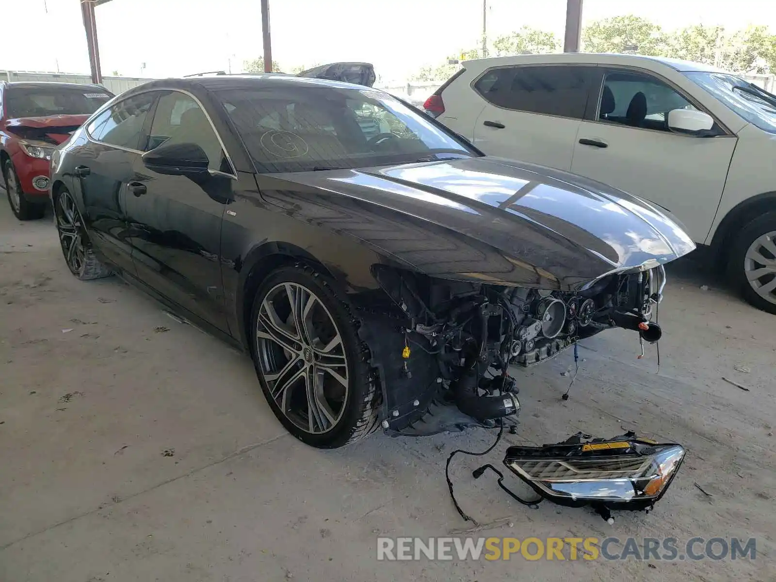 1 Photograph of a damaged car WAUV2AF22KN131058 AUDI A7 2019