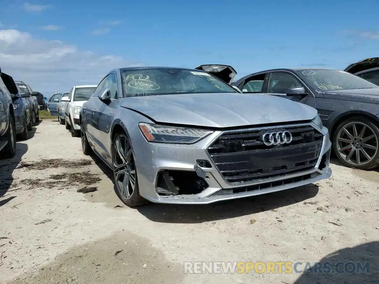 1 Photograph of a damaged car WAUV2AF23KN038596 AUDI A7 2019