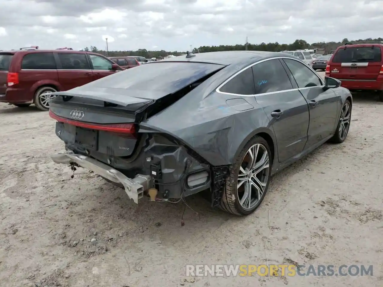 4 Photograph of a damaged car WAUV2AF25KN092532 AUDI A7 2019