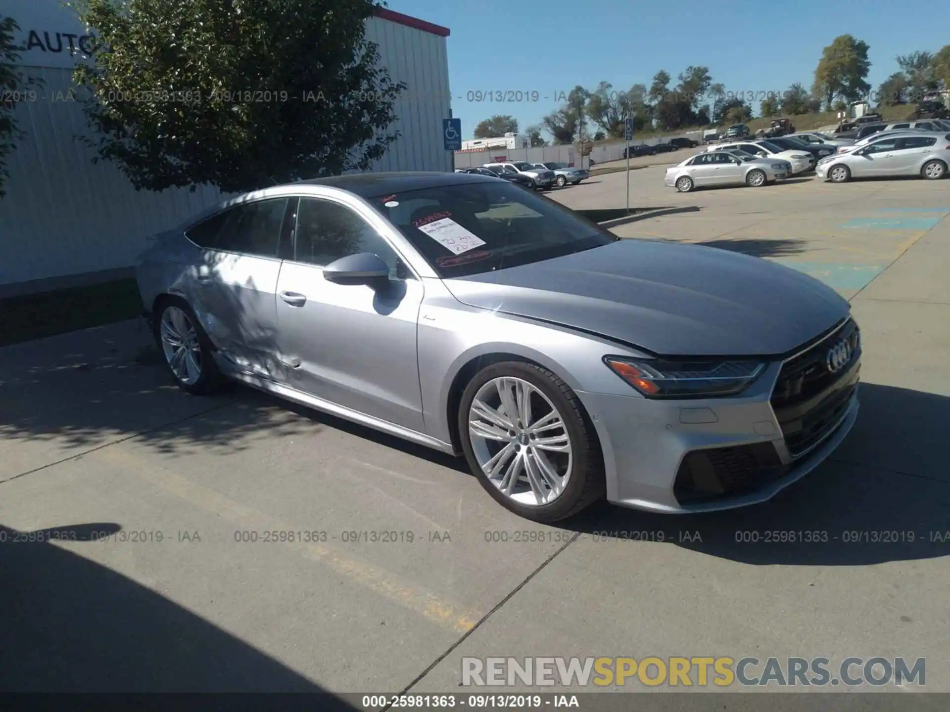 1 Photograph of a damaged car WAUV2AF27KN053540 AUDI A7 2019