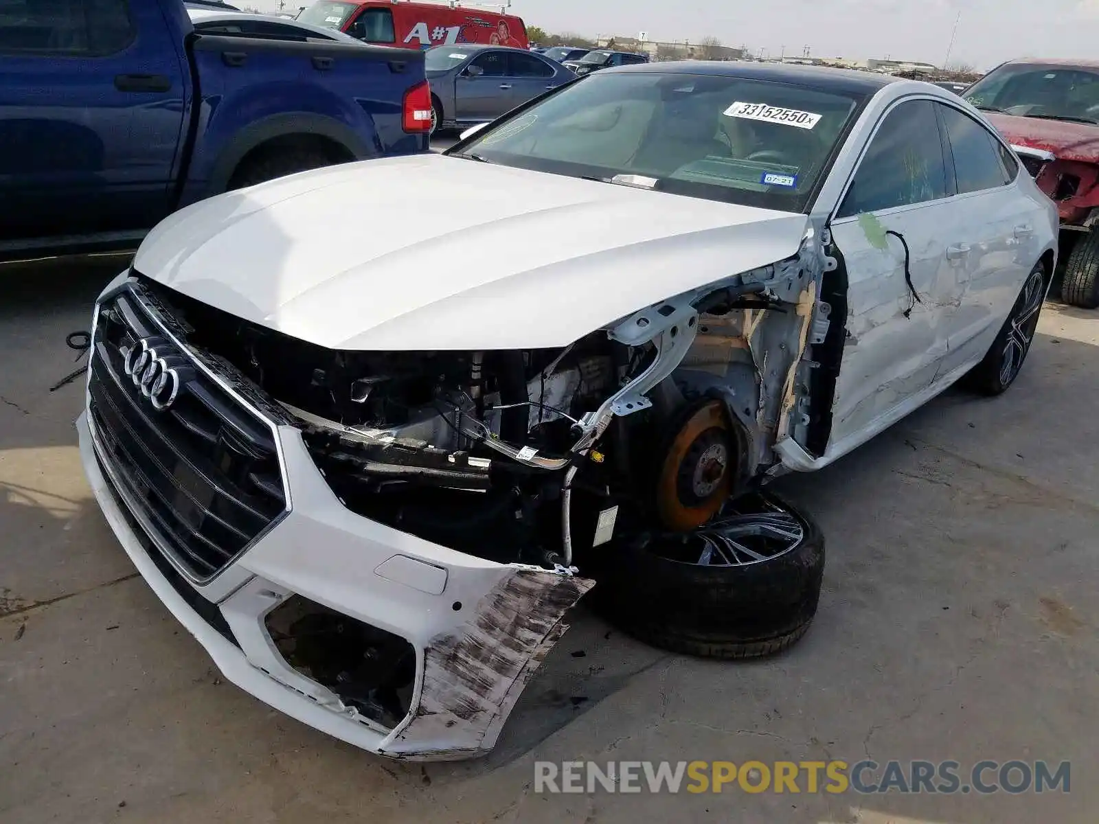 2 Photograph of a damaged car WAUV2AF28KN099023 AUDI A7 2019