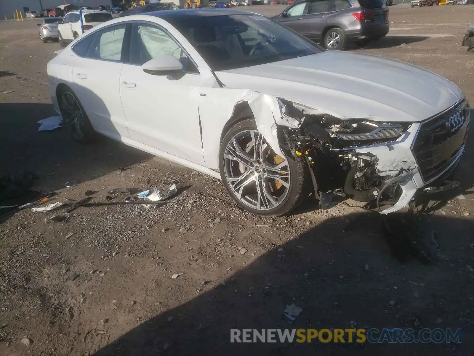 1 Photograph of a damaged car WAUV2AF20MN027266 AUDI A7 2021