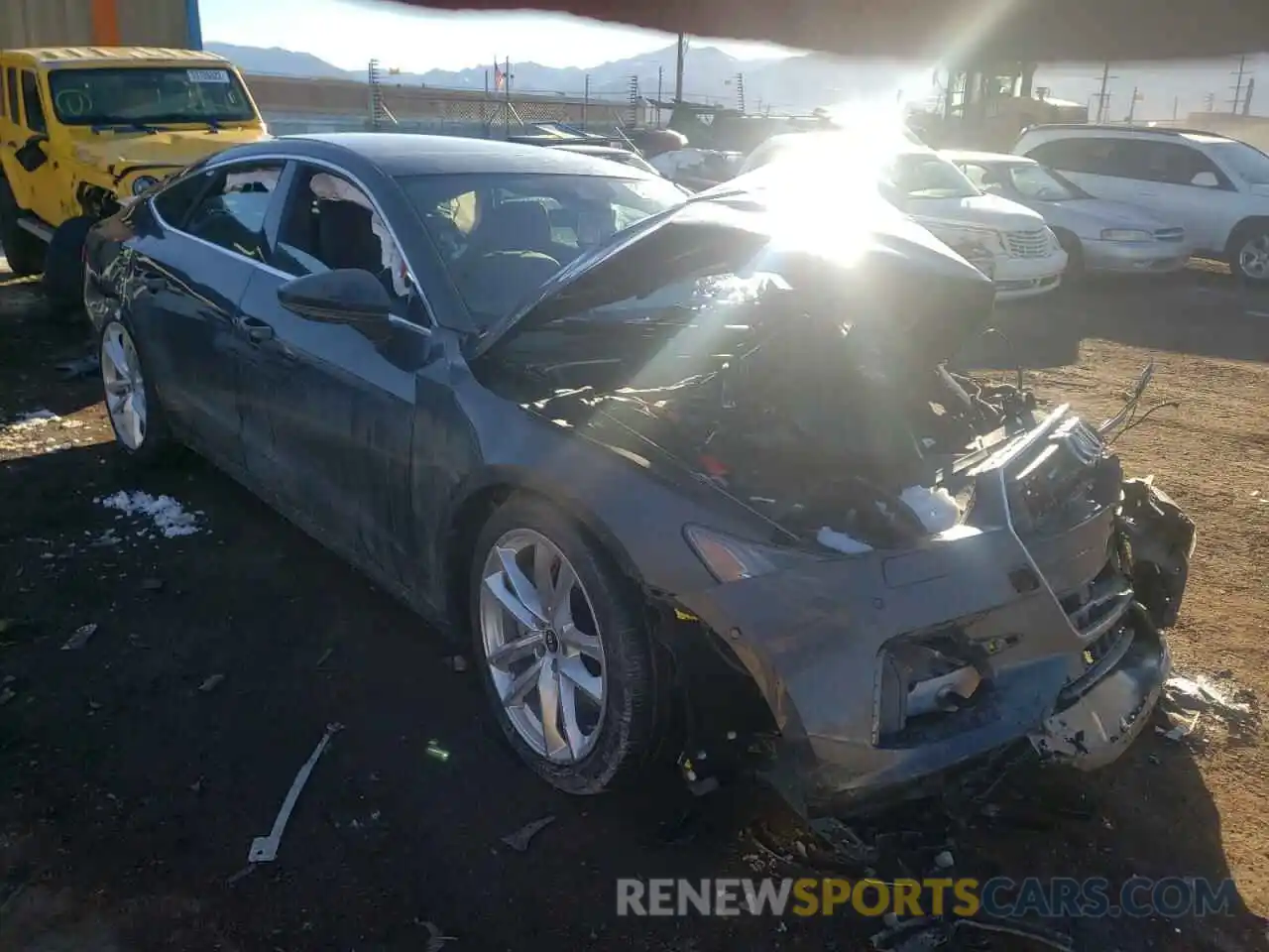 1 Photograph of a damaged car WAUR2BF24NN008311 AUDI A7 2022