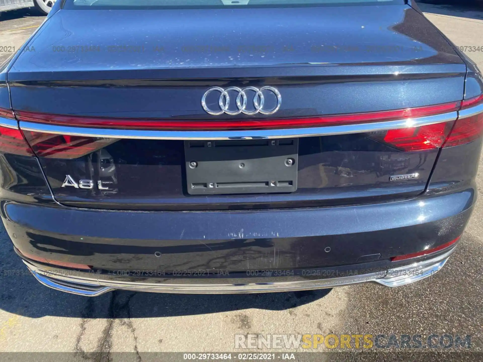 6 Photograph of a damaged car WAU8DAF80KN002330 AUDI A8 2019