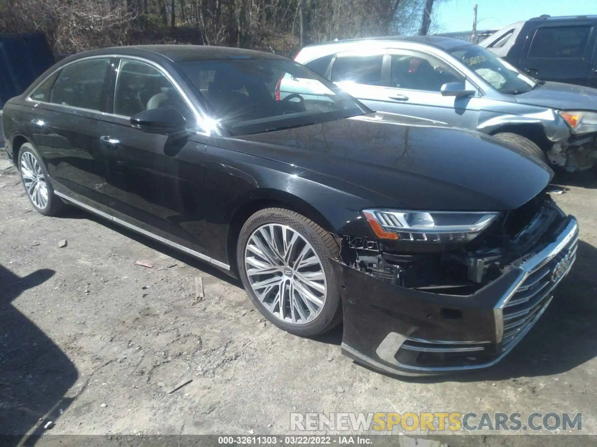 1 Photograph of a damaged car WAU8DAF80KN002456 AUDI A8 2019